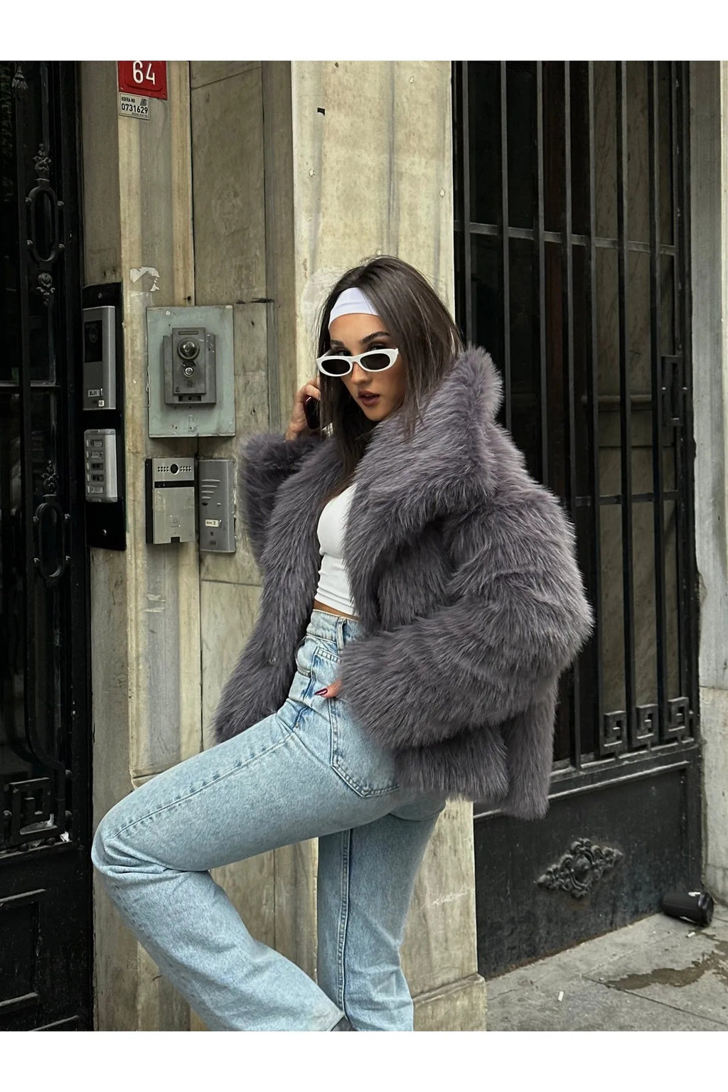 Soft Touch Oversized Premium Fur Plush Coats Fur Plush Coat LUNARITY GARAGE