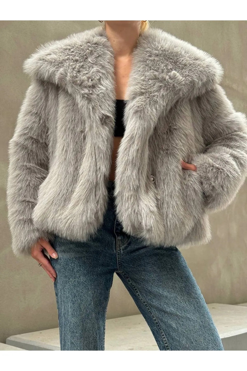 Soft Touch Oversized Premium Fur Plush Coats Fur Plush Coat LUNARITY GARAGE