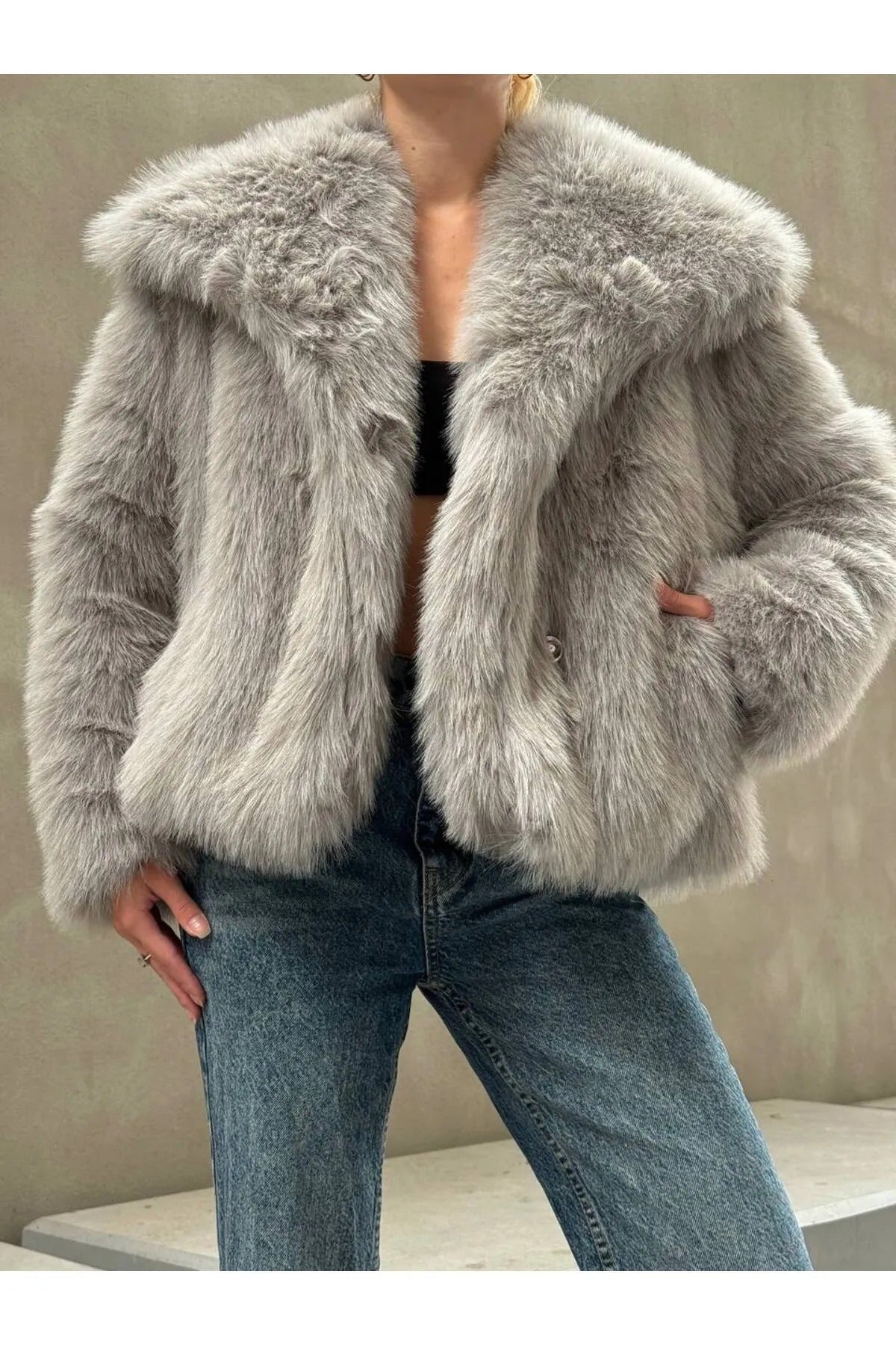 Soft Touch Oversized Premium Fur Plush Coats Fur Plush Coat LUNARITY GARAGE