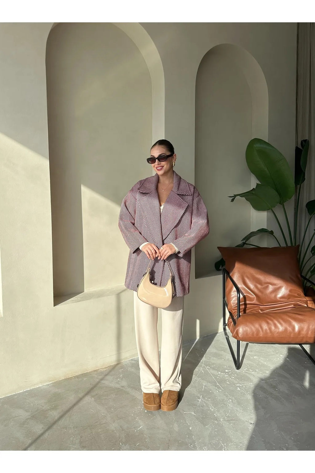 Cashmere Style Button Up Jacket – Classic Long Sleeve Coat with Double Pockets Jackets LUNARITY GARAGE