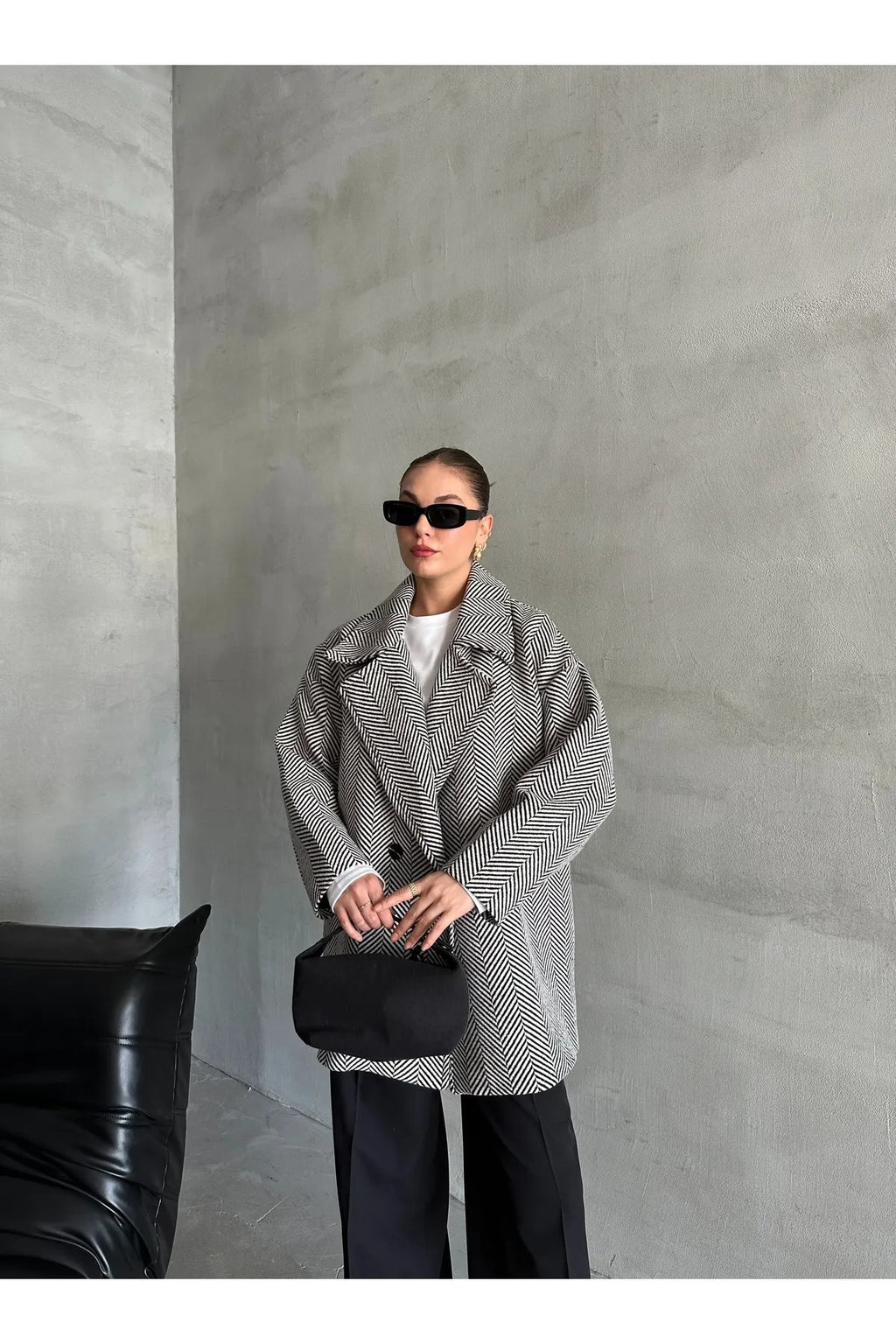 Cashmere Style Button Up Jacket – Classic Long Sleeve Coat with Double Pockets Jackets LUNARITY GARAGE