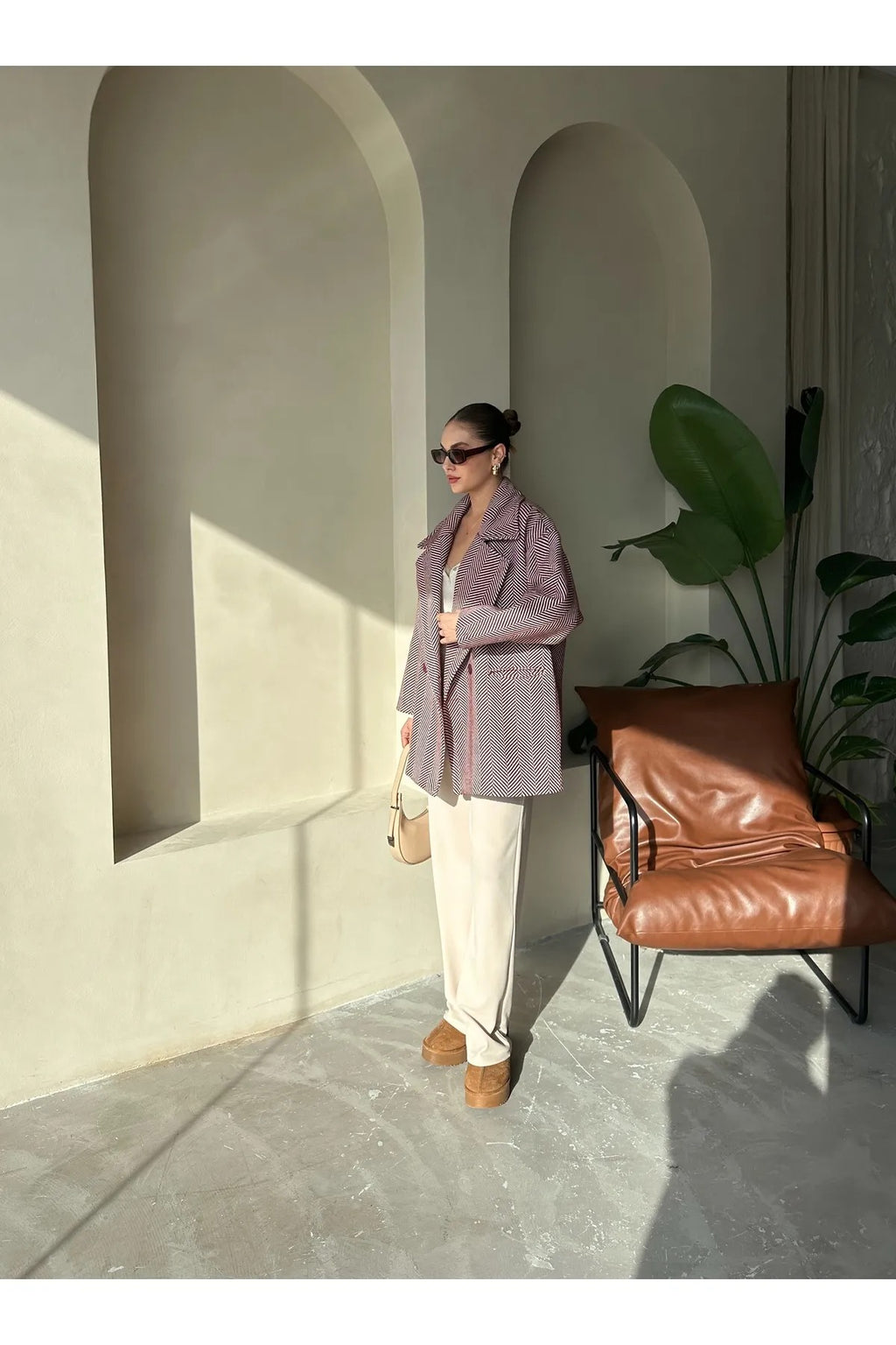 Cashmere Style Button Up Jacket – Classic Long Sleeve Coat with Double Pockets Jackets LUNARITY GARAGE