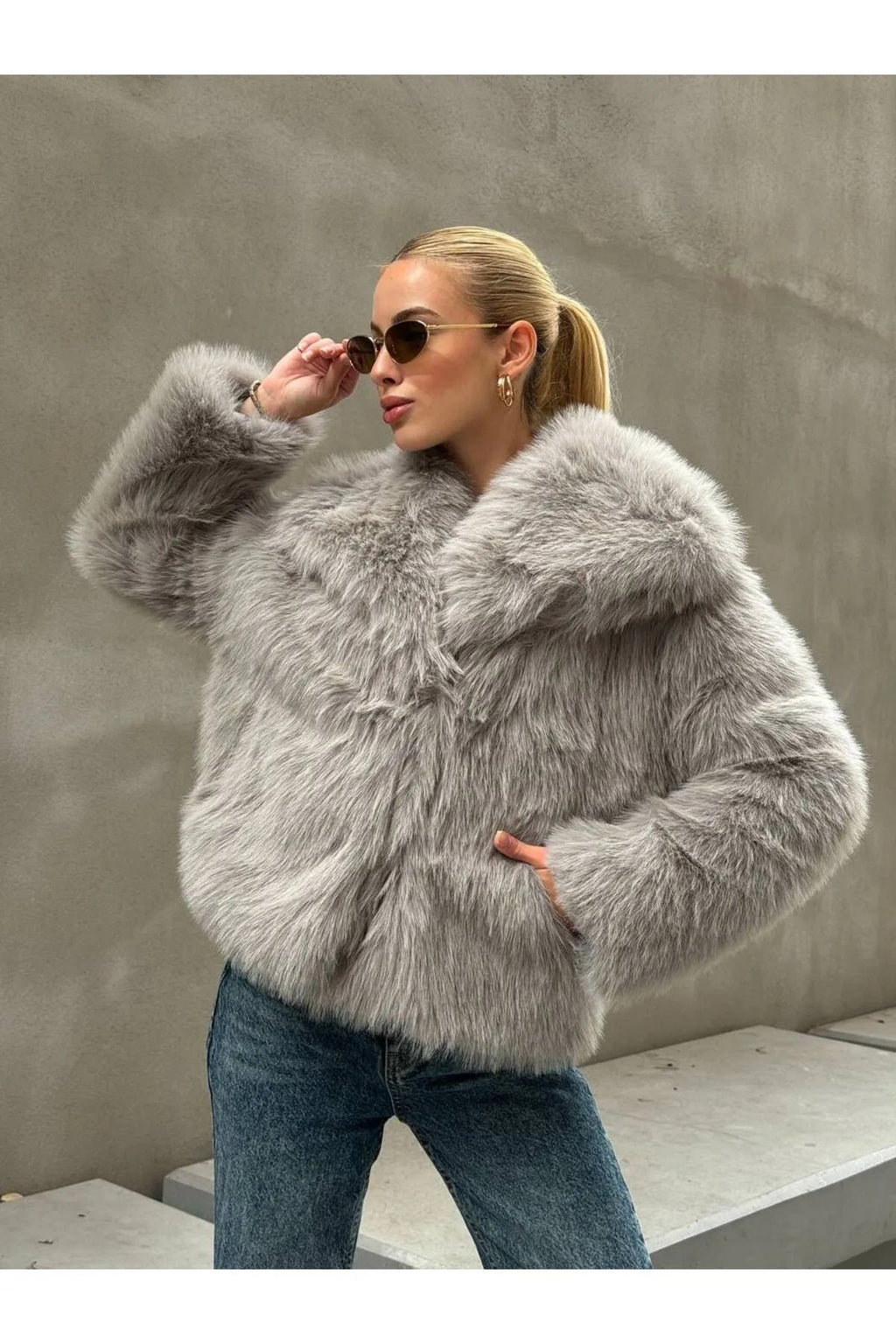 Soft Touch Oversized Premium Fur Plush Coats Fur Plush Coat LUNARITY GARAGE