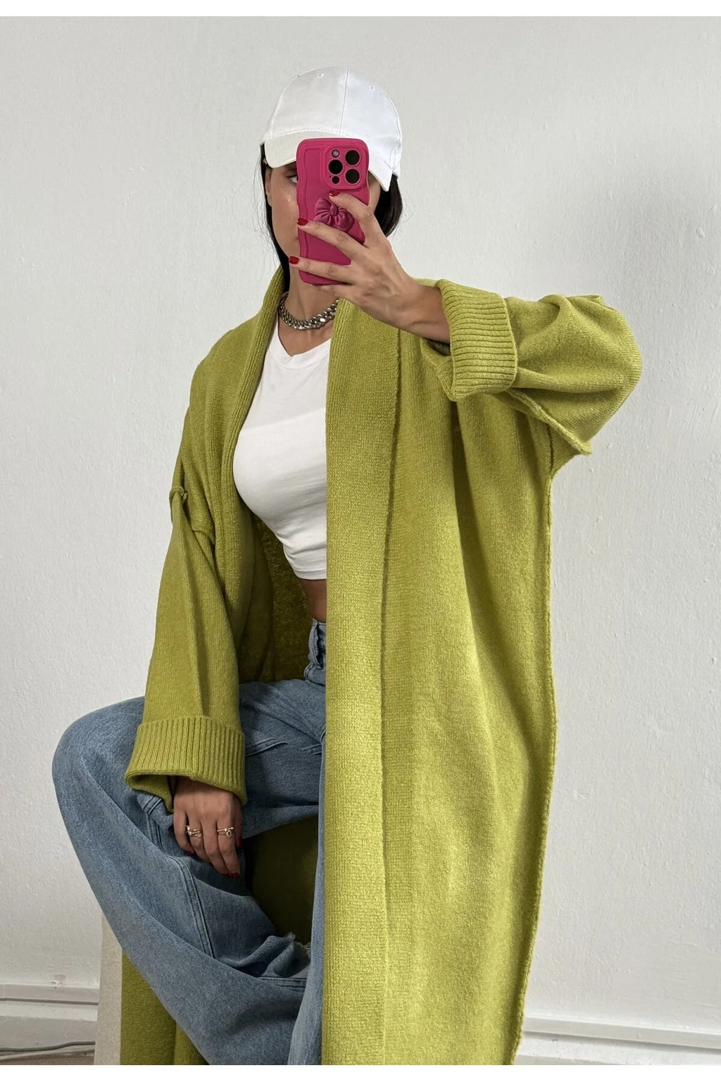 Oversized Gray Cardigan cardigan LunarityGarage