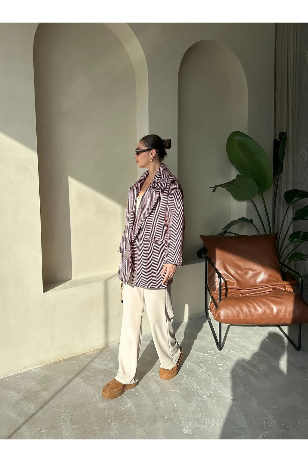 Cashmere Style Button Up Jacket – Classic Long Sleeve Coat with Double Pockets Jackets LUNARITY GARAGE