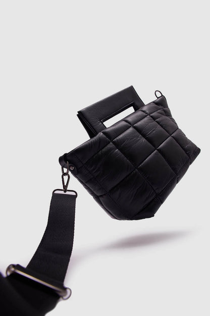 Puff Hand and Shoulder Bag handbag LUNARITY GARAGE Black  