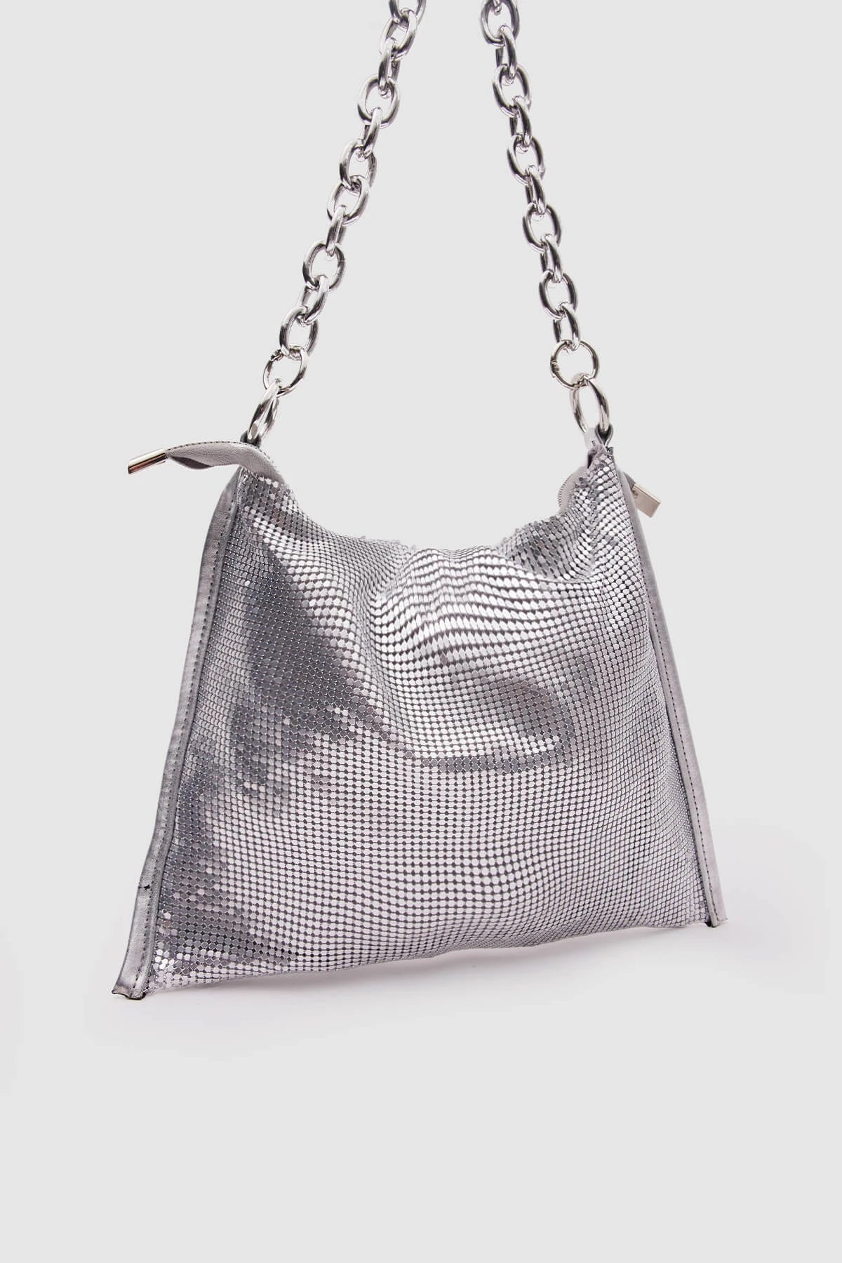 Metal Armor Chain Strap Bag handbags LUNARITY GARAGE Metallic  