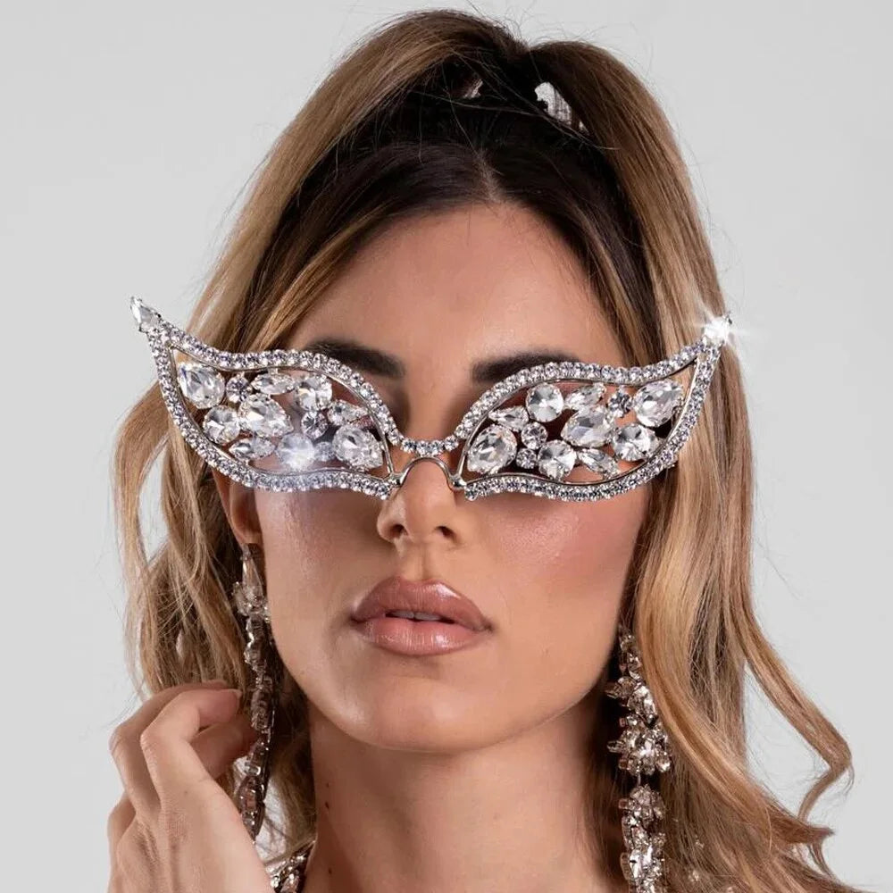 Crystal Luxury Mesh Glasses Frames Sunglasses Lunarity Garage 2 Gold