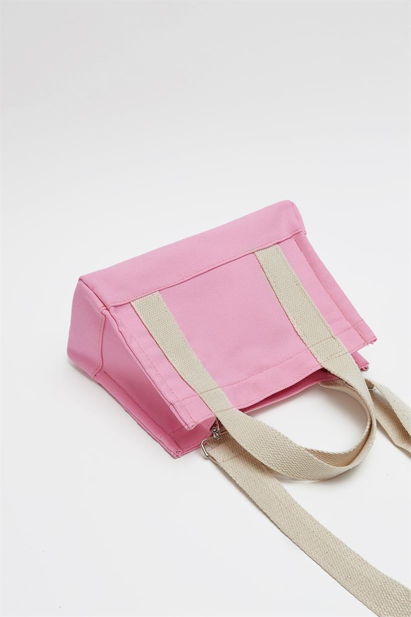 Pink Women Canvas Mini Tote Bag bag LUNARITY GARAGE   