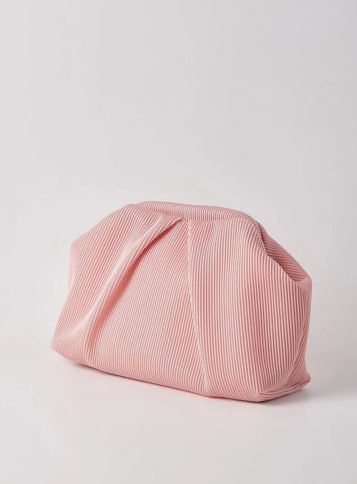Elegant Fuschia Pleated Clutch Handbag clutch LUNARITY GARAGE
