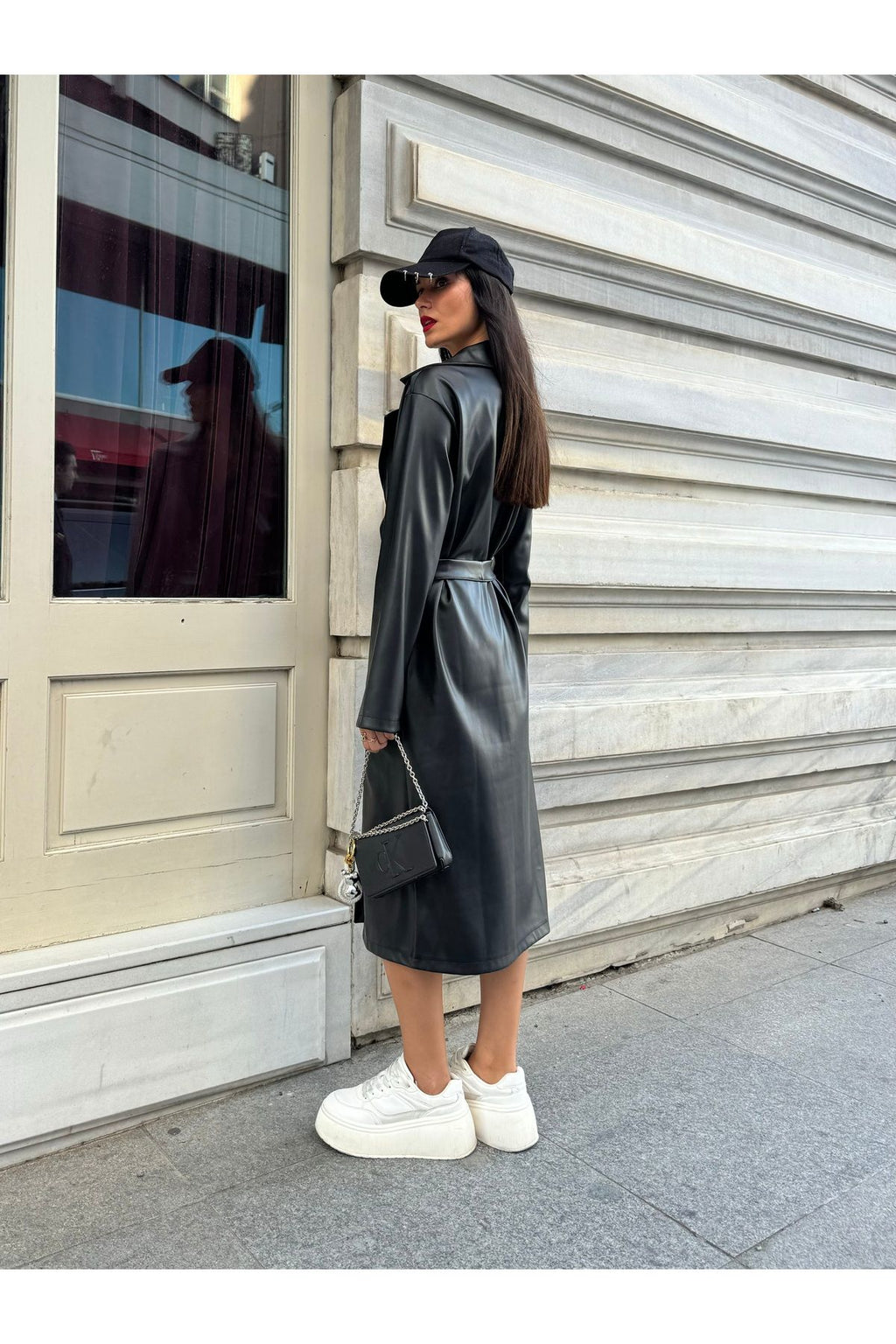 Women's Brown Double-Breasted Trench Coat Trench Coat LunarityGarage