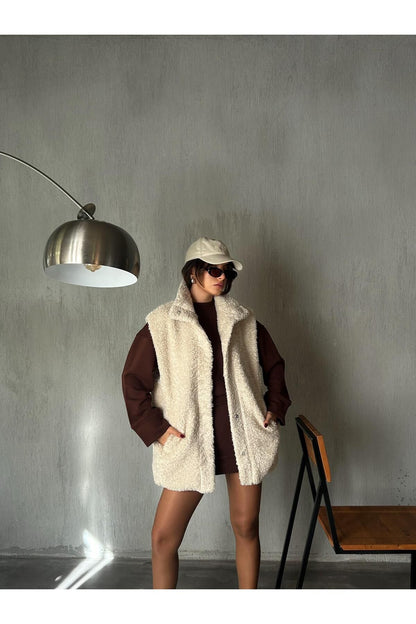 Plush Lined Snap Vest Vest LunarityGarage