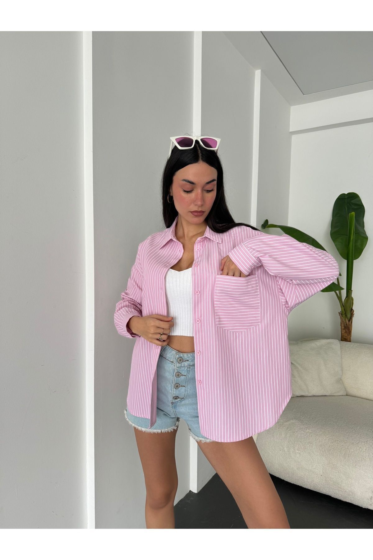 Striped Oversized Shirt