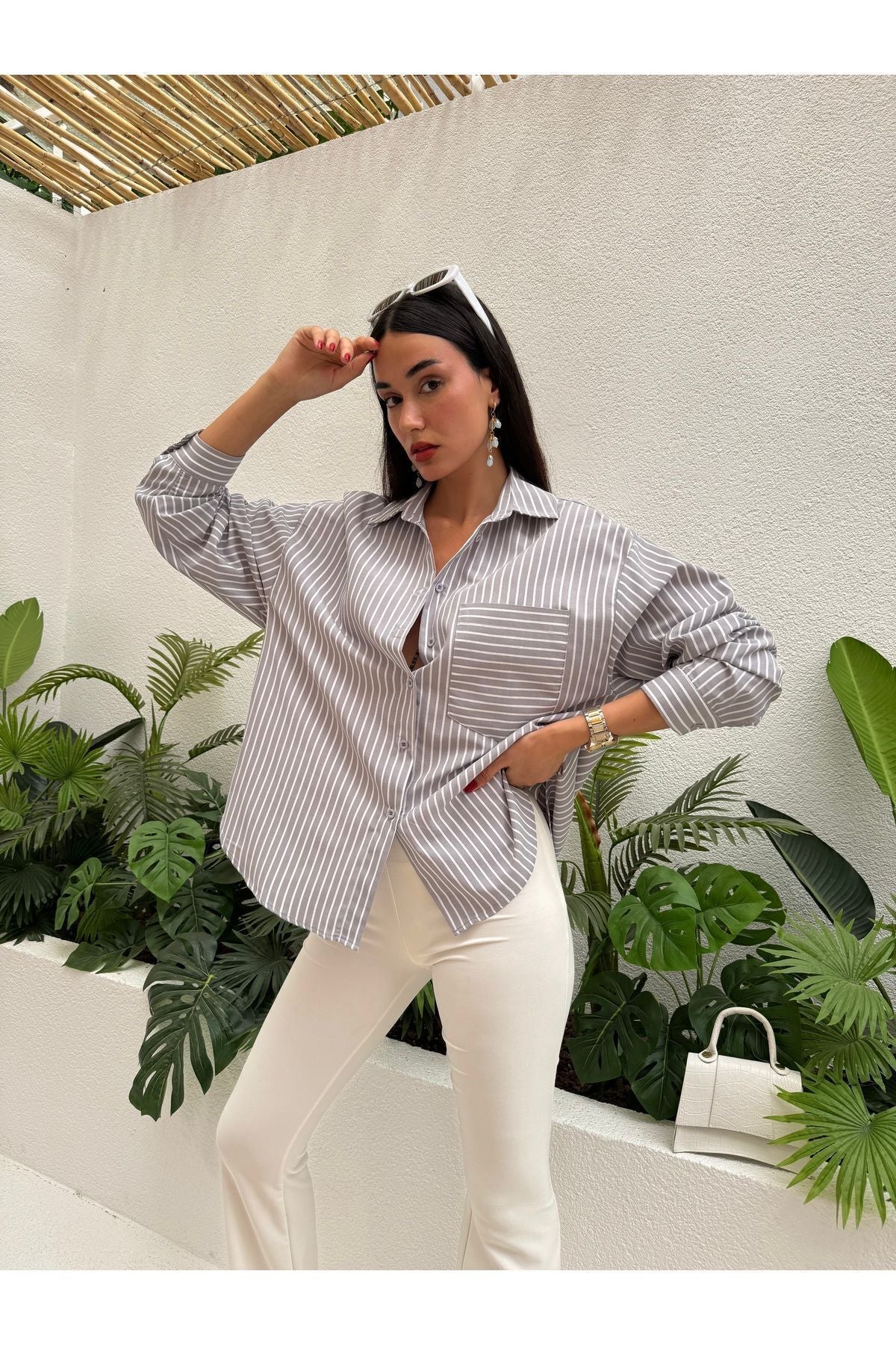 Striped Oversized Shirt