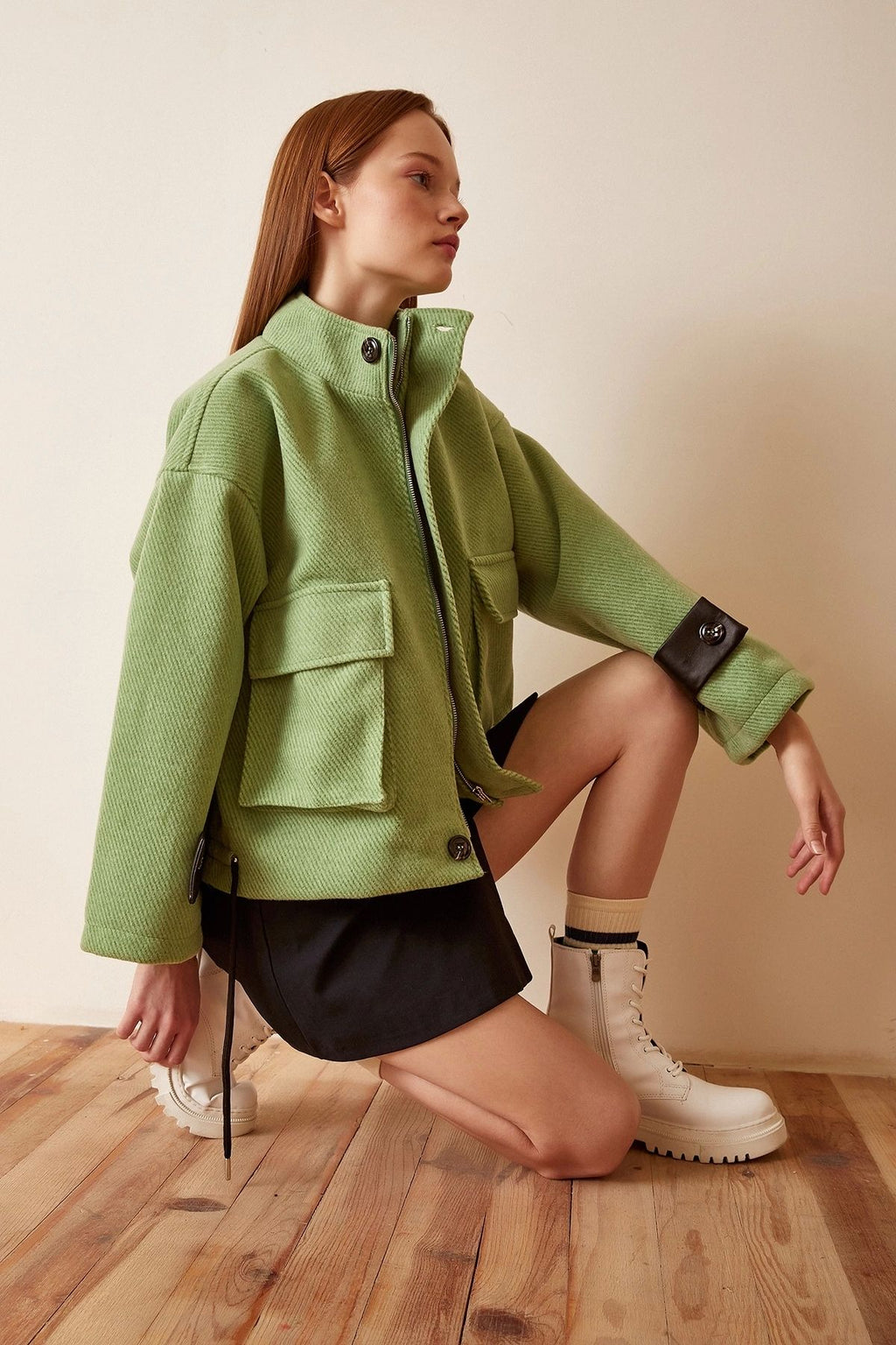 Women's Lace-up Crop Jacket jacket LunarityGarage