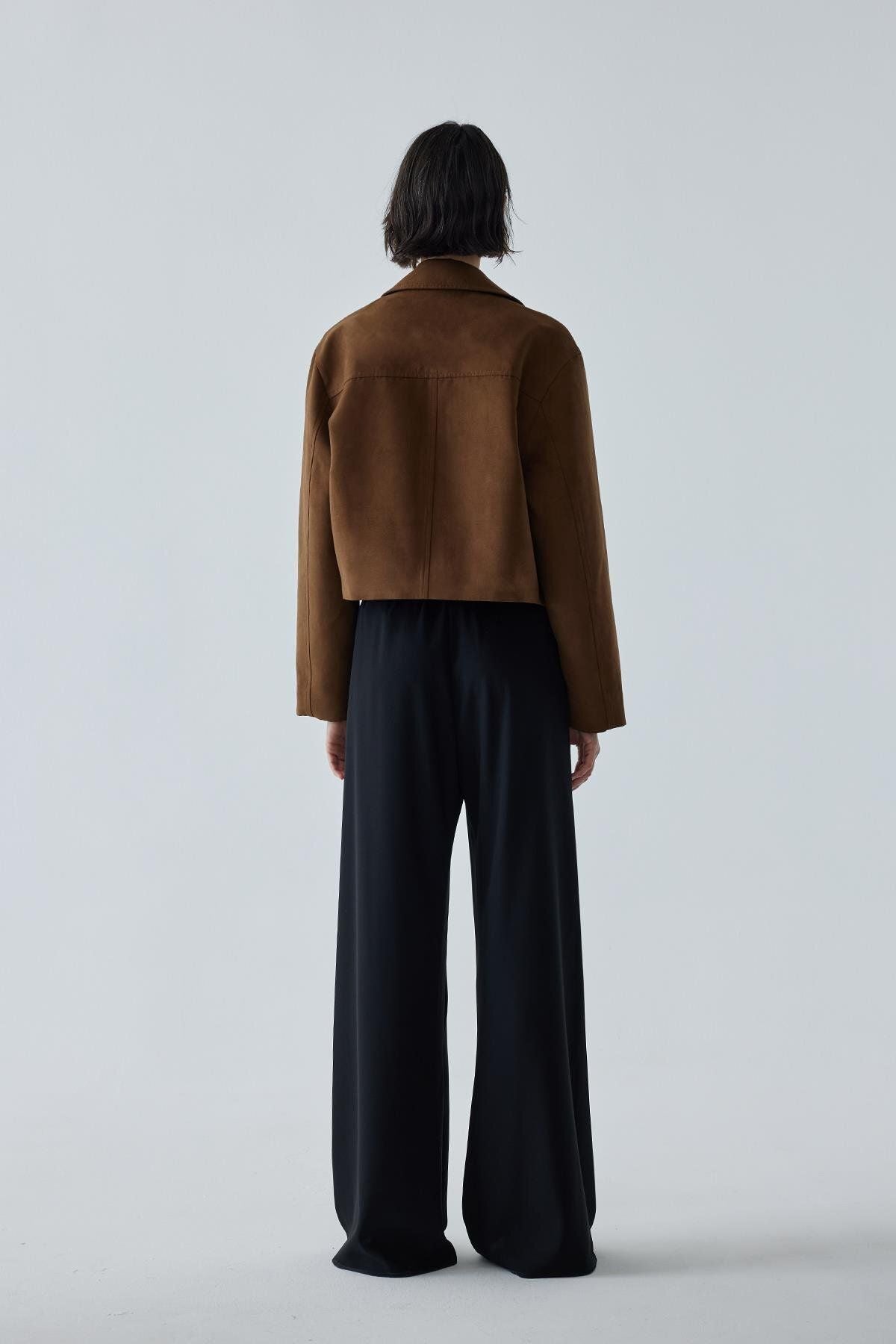 Gabrielle Suede Shirt Collar Jacket jacket LunarityGarage
