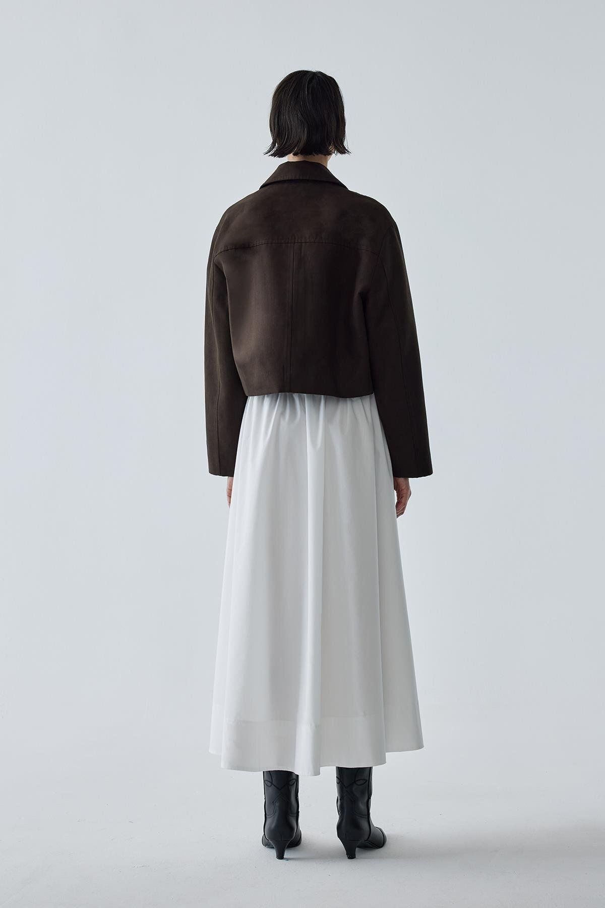 Gabrielle Suede Shirt Collar Jacket jacket LunarityGarage