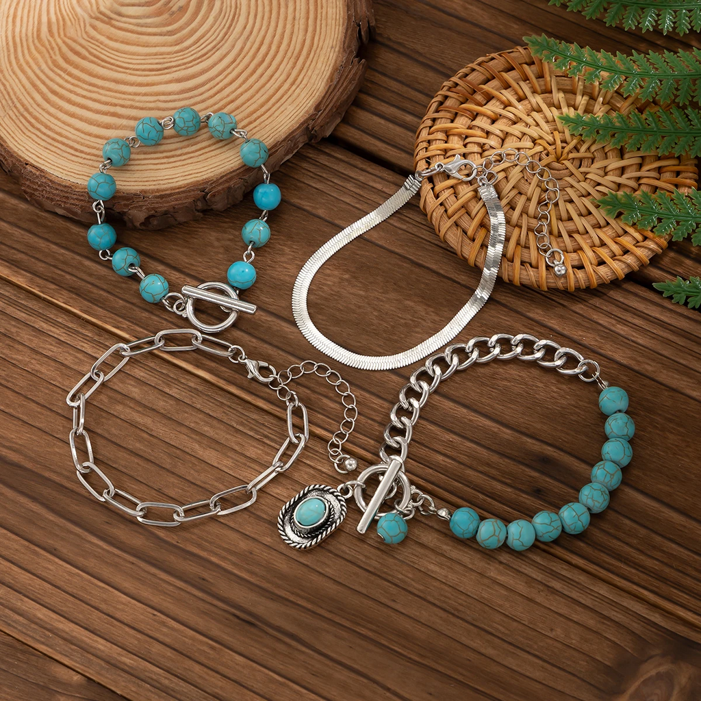 Retro OT Buckle Silver Chain Bracelet bracelets LUNARITY GARAGE   