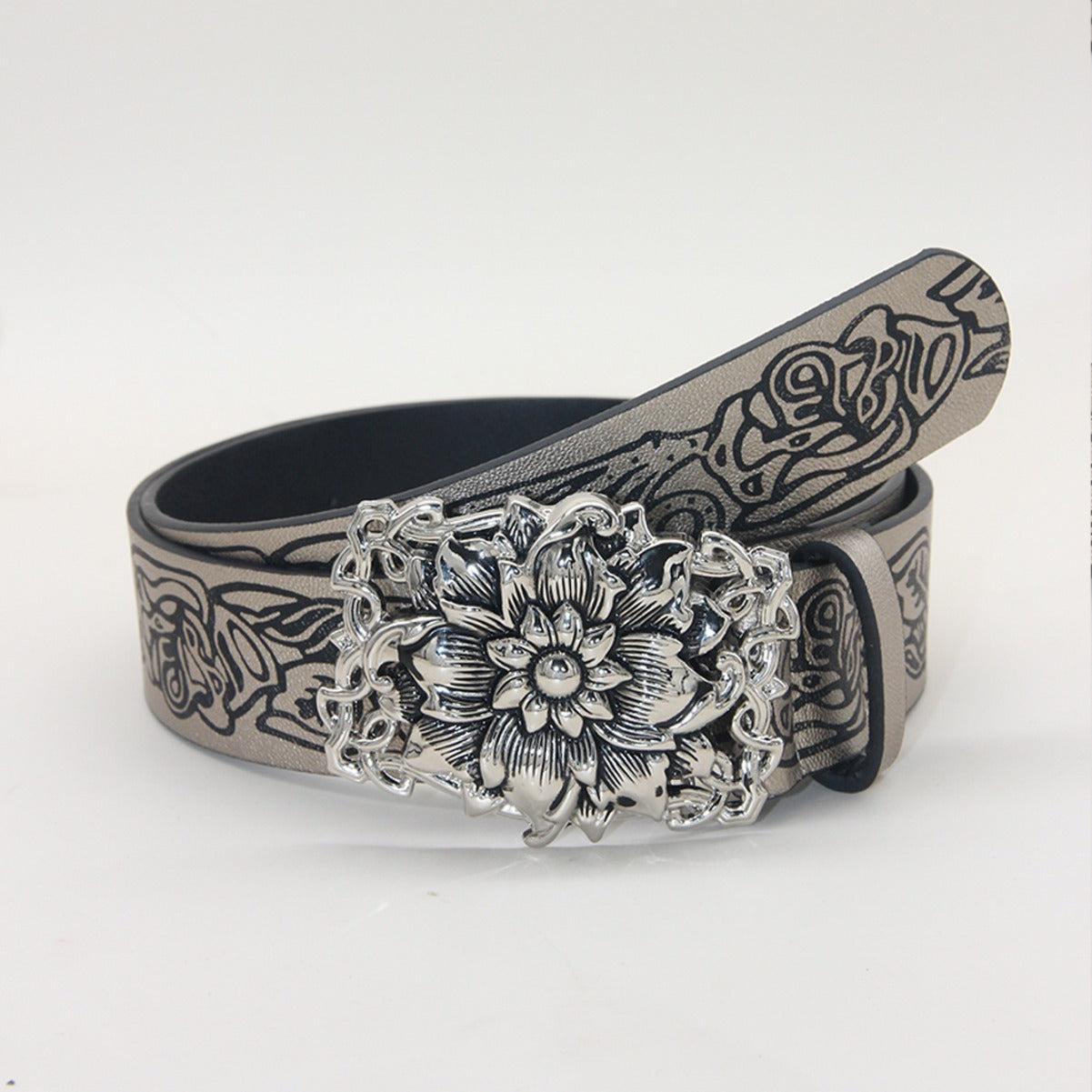 Vintage Punk Style Retro Embossing Love Belt Y2K belt LUNARITY GARAGE