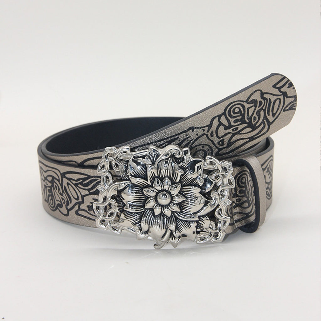 Vintage Punk Style Retro Embossing Love Belt Y2K belt LUNARITY GARAGE   