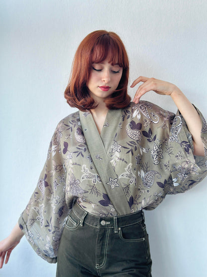 Wrap Pattern Mini Kimono kimono LUNARITY GARAGE   