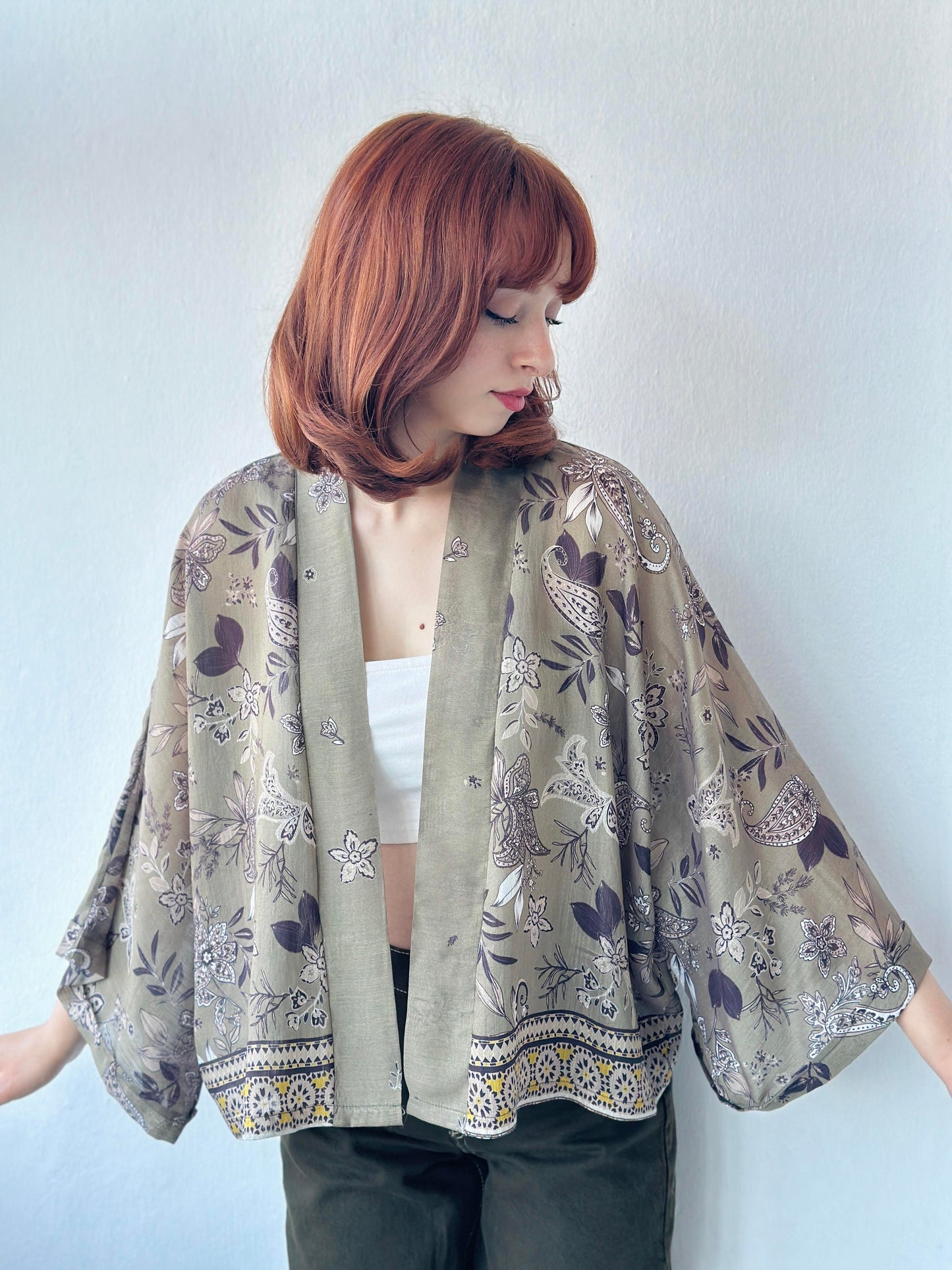 Wrap Pattern Mini Kimono kimono LUNARITY GARAGE   