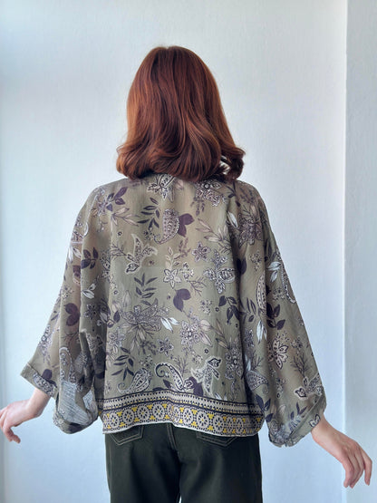 Wrap Pattern Mini Kimono kimono LUNARITY GARAGE   