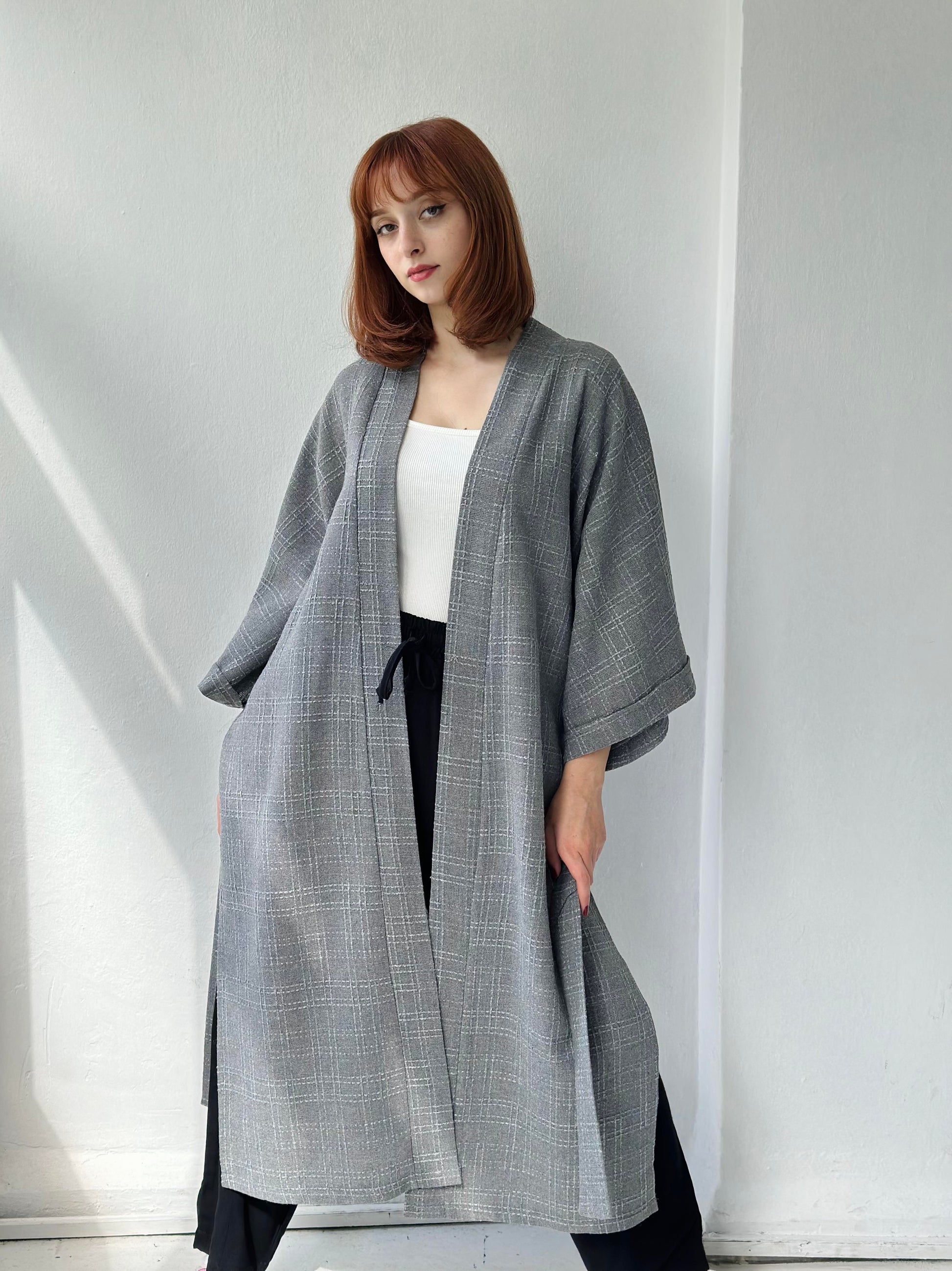 Chenille Fabric Cardigan Winter Kimono kimono LUNARITY GARAGE   