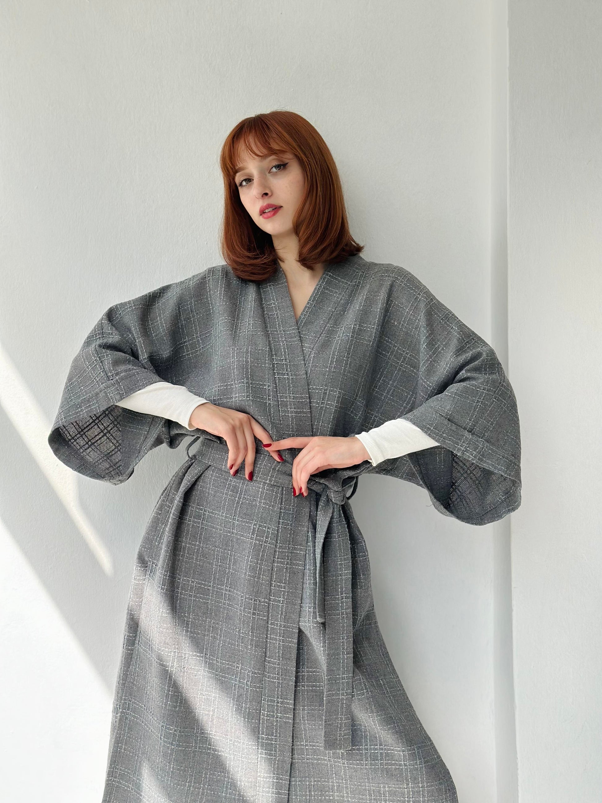Chenille Fabric Cardigan Winter Kimono kimono LUNARITY GARAGE
