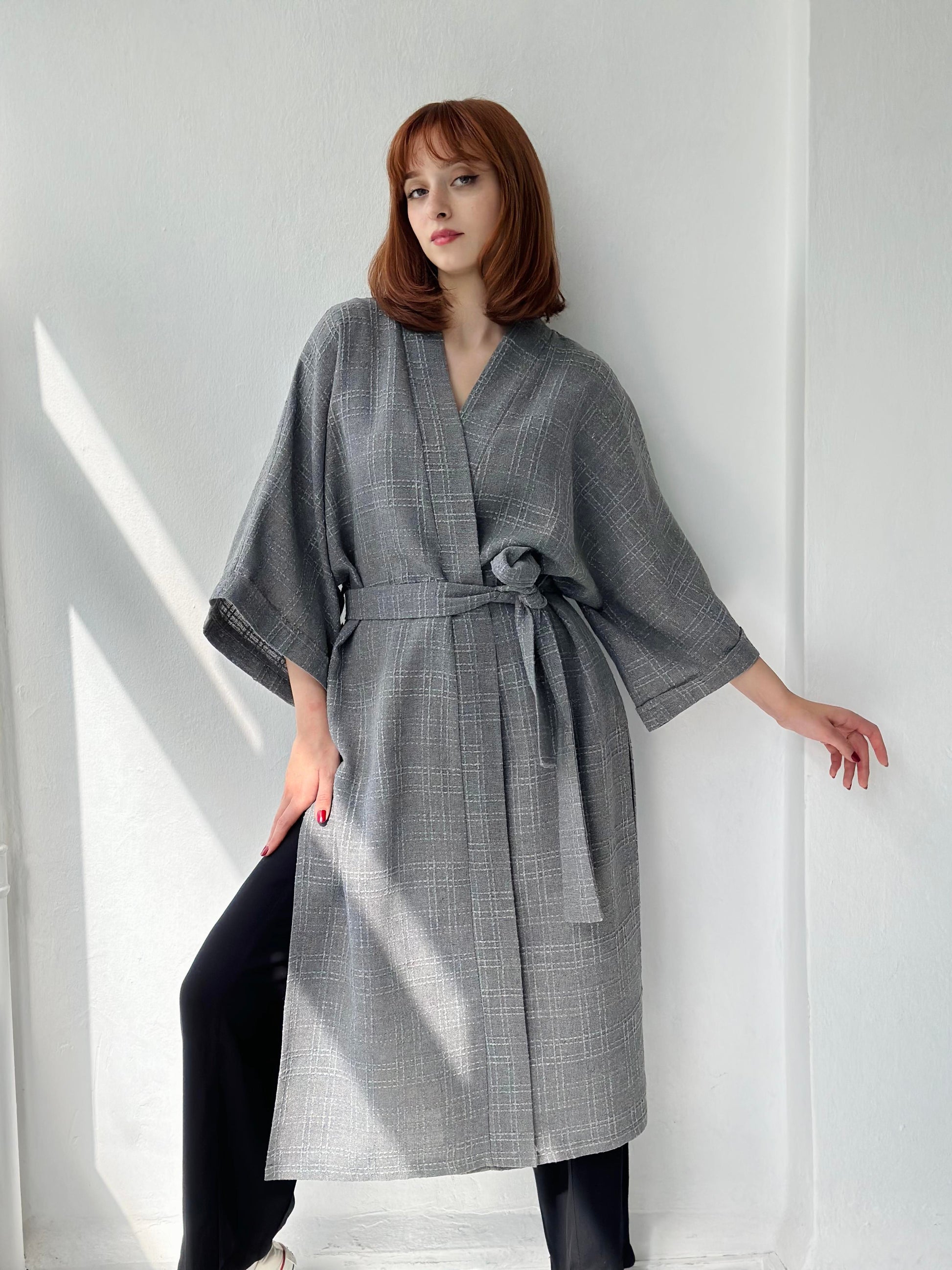 Chenille Fabric Cardigan Winter Kimono kimono LUNARITY GARAGE