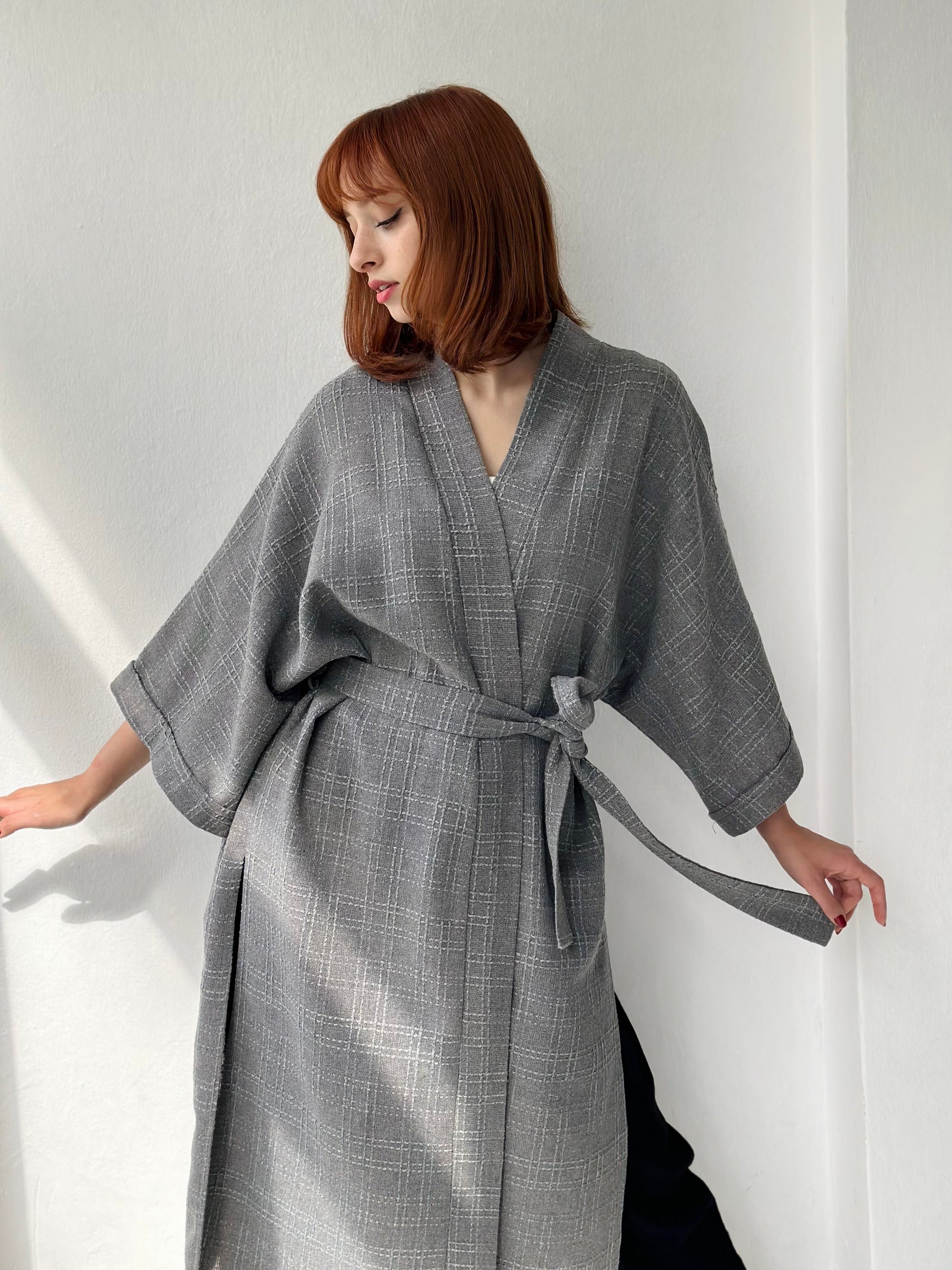 Chenille Fabric Cardigan Winter Kimono kimono LUNARITY GARAGE