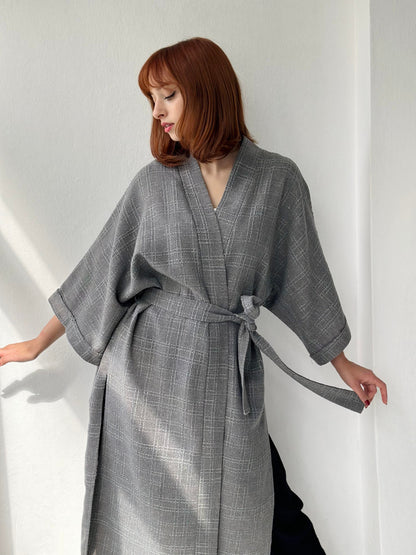 Chenille Fabric Cardigan Winter Kimono kimono LUNARITY GARAGE   