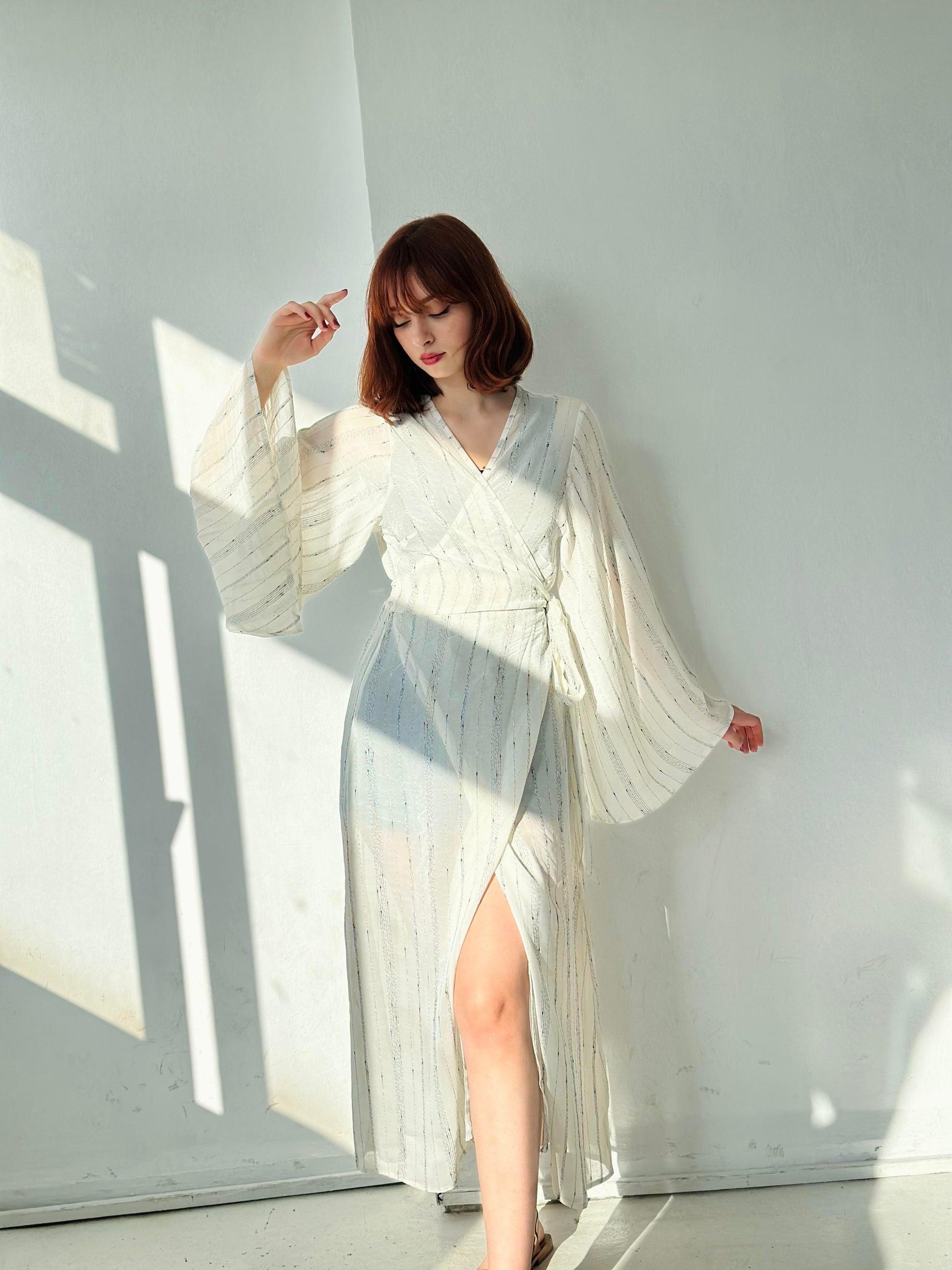 The Kai Kimono Dress White kimonos LUNARITY GARAGE   