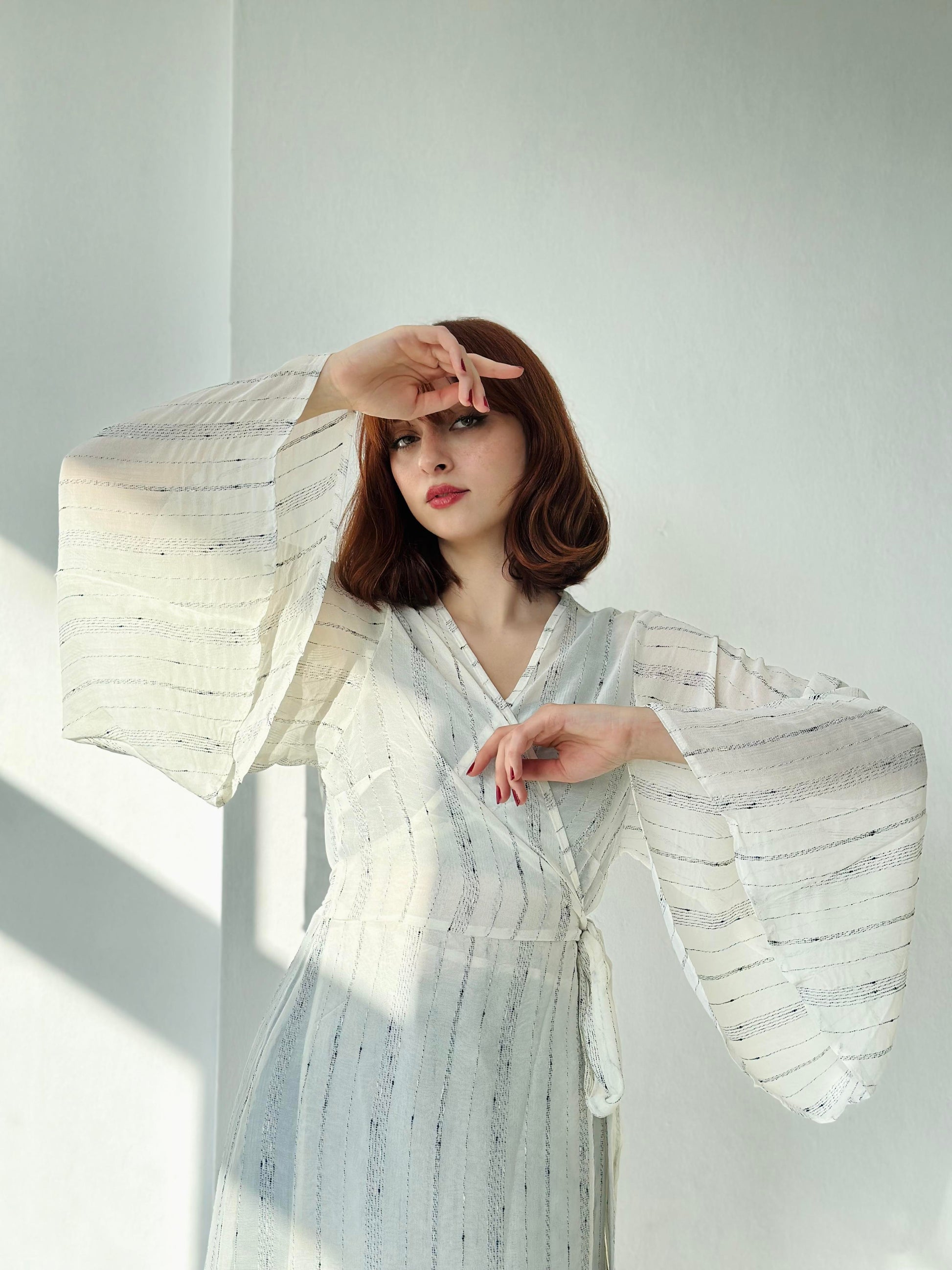 The Kai Kimono Dress White kimonos LUNARITY GARAGE S - M