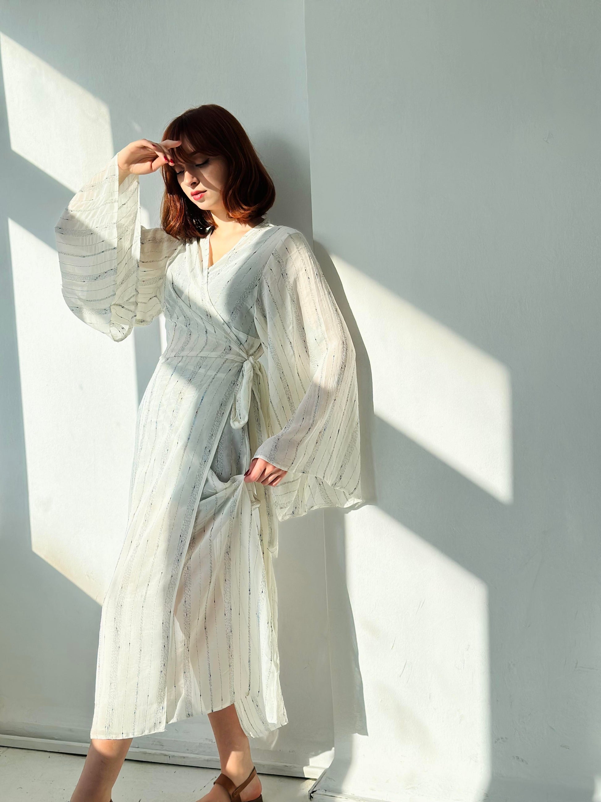The Kai Kimono Dress White kimonos LUNARITY GARAGE