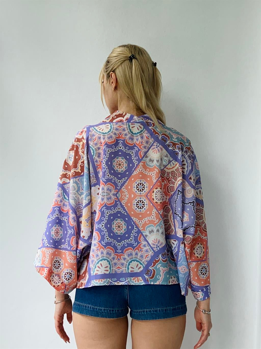 Multicolored Mini Kimono kimono LUNARITY GARAGE   