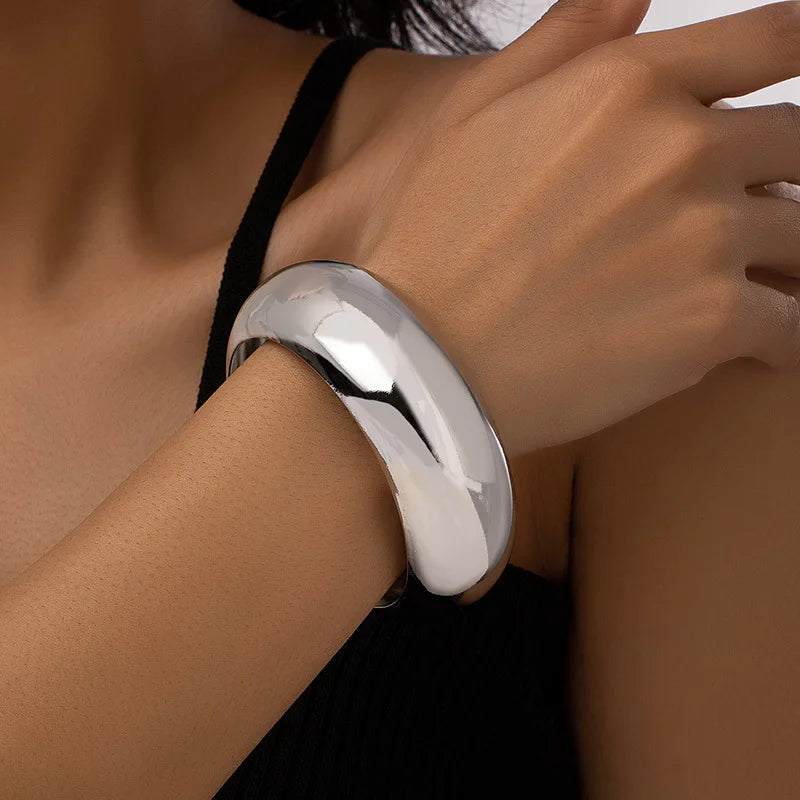 Vintage Hyperbole Geometric Wide-Face Bangles Bracelets Lunarity Garage   