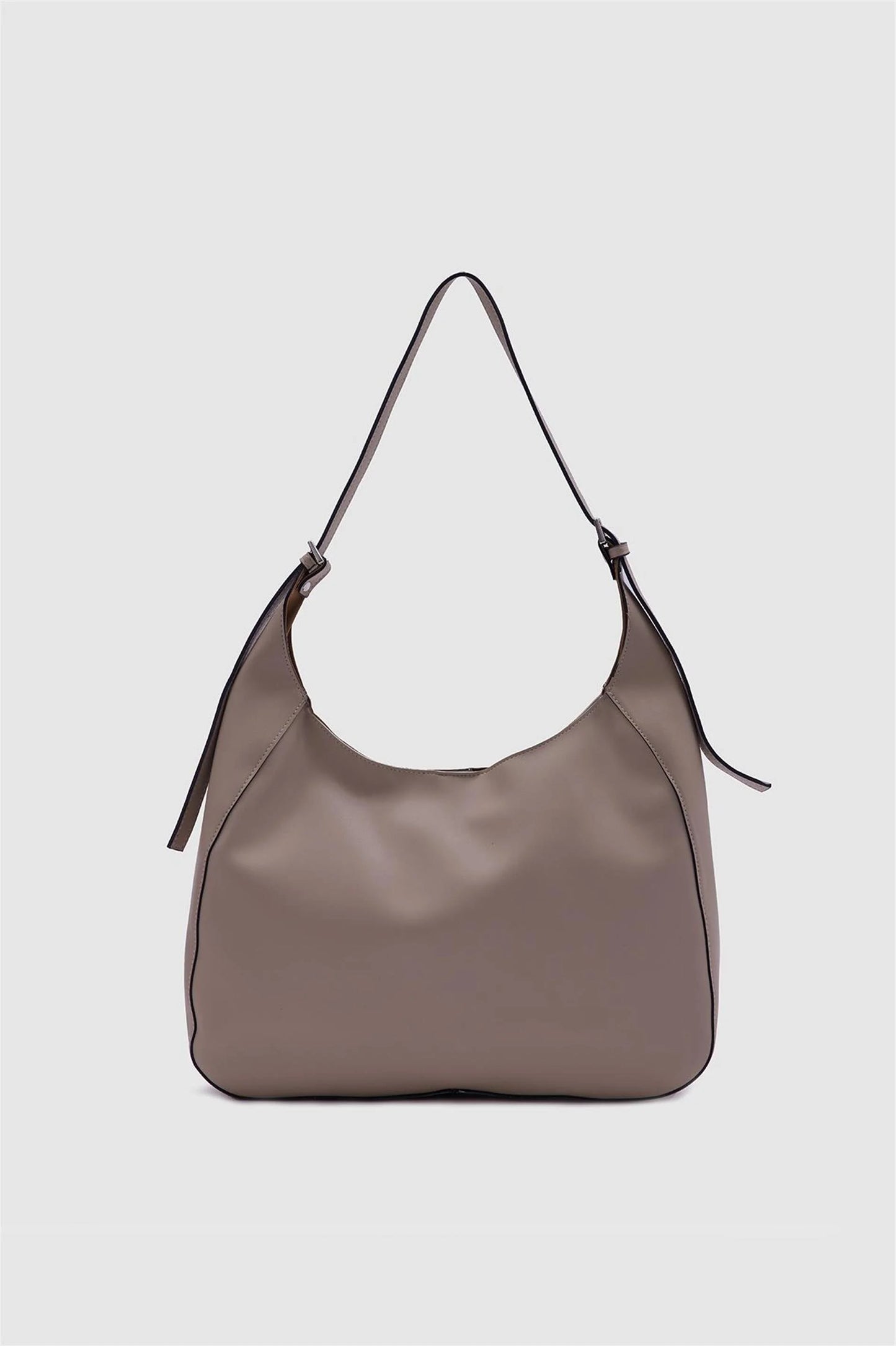 Faux Leather Mink Bigger Shoulder Bag shoulder bag LUNARITY GARAGE Beige  