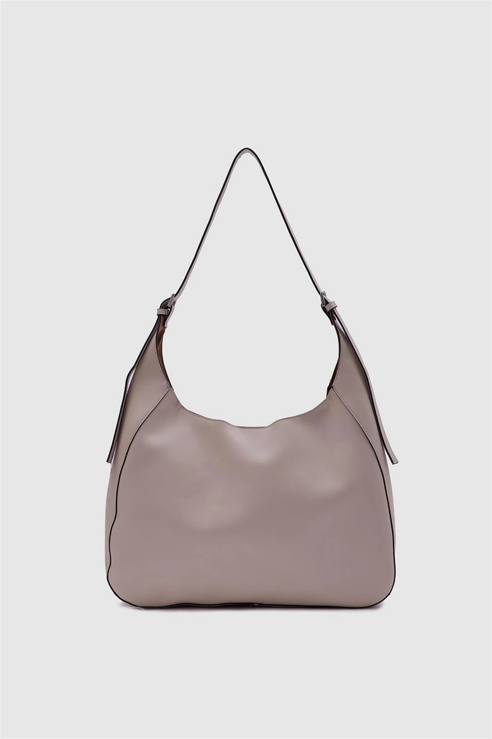Faux Leather Mink Bigger Shoulder Bag shoulder bag LUNARITY GARAGE Creme  
