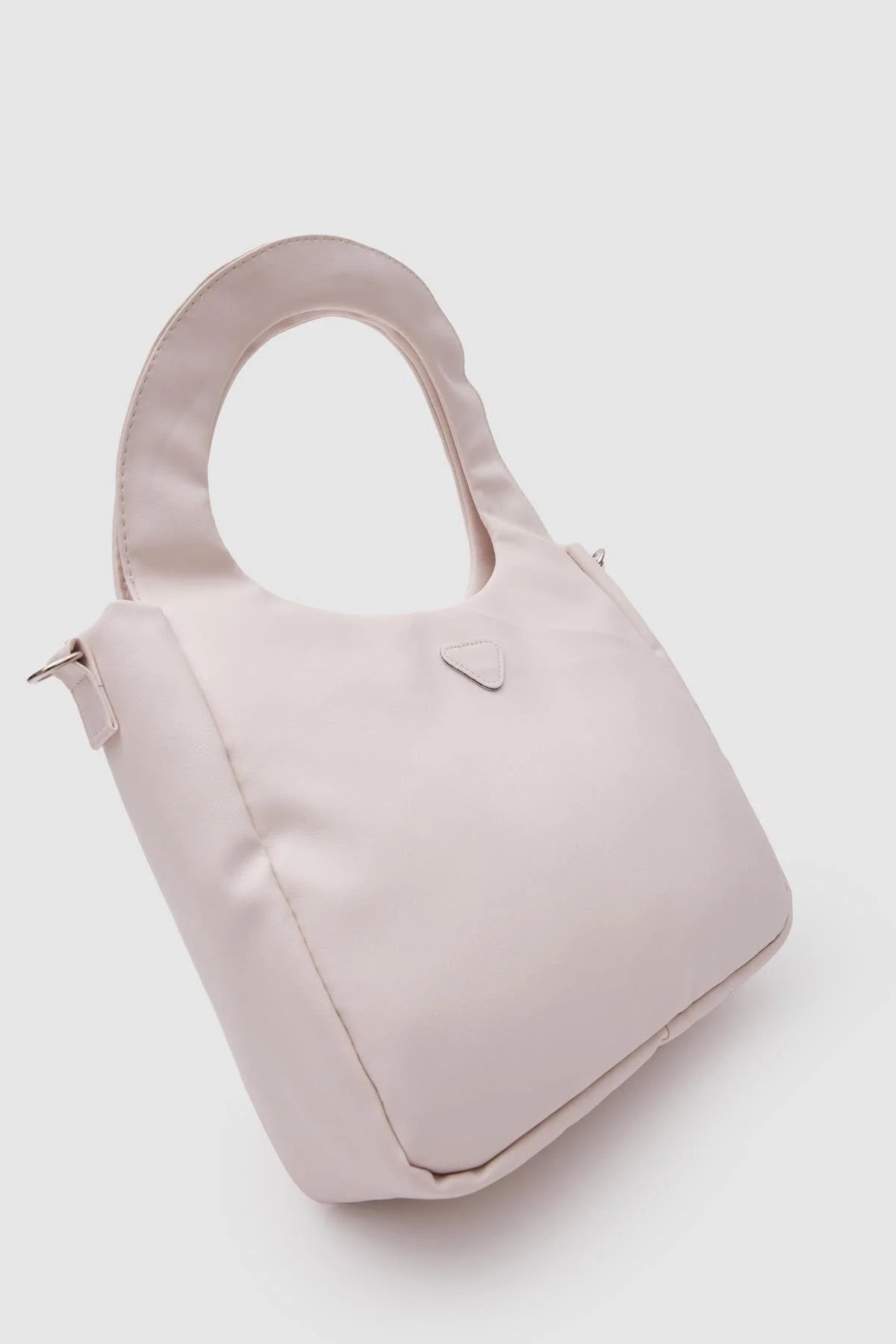 Faux Leather Oval Cream Tote Bag Tiger bag LUNARITY GARAGE   