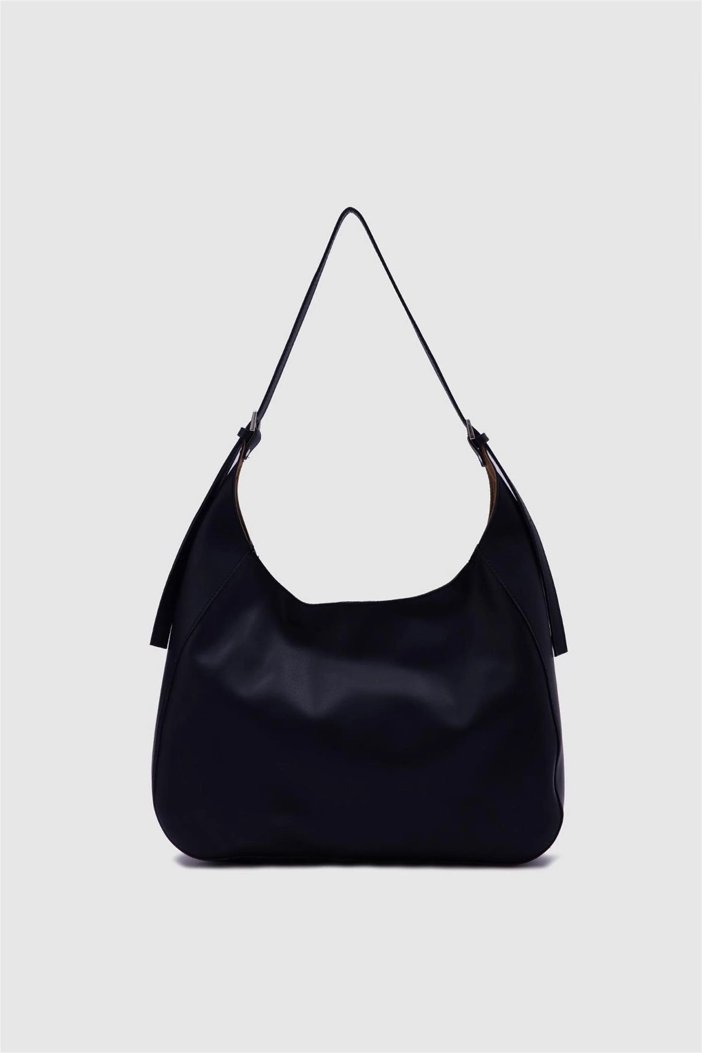 Faux Leather Mink Bigger Shoulder Bag shoulder bag LUNARITY GARAGE Black  
