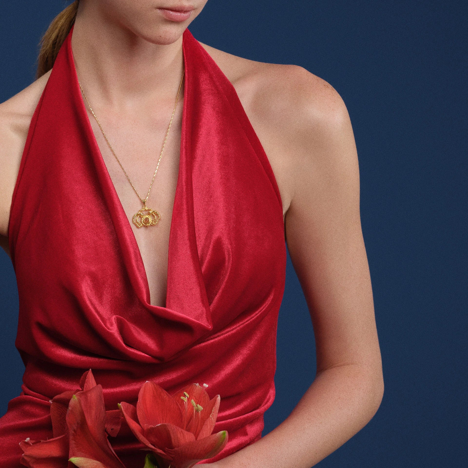 Sunstone Necklace - Gold Plated Silver with Sunstone Gemstone Necklace LUNARITY GARAGE