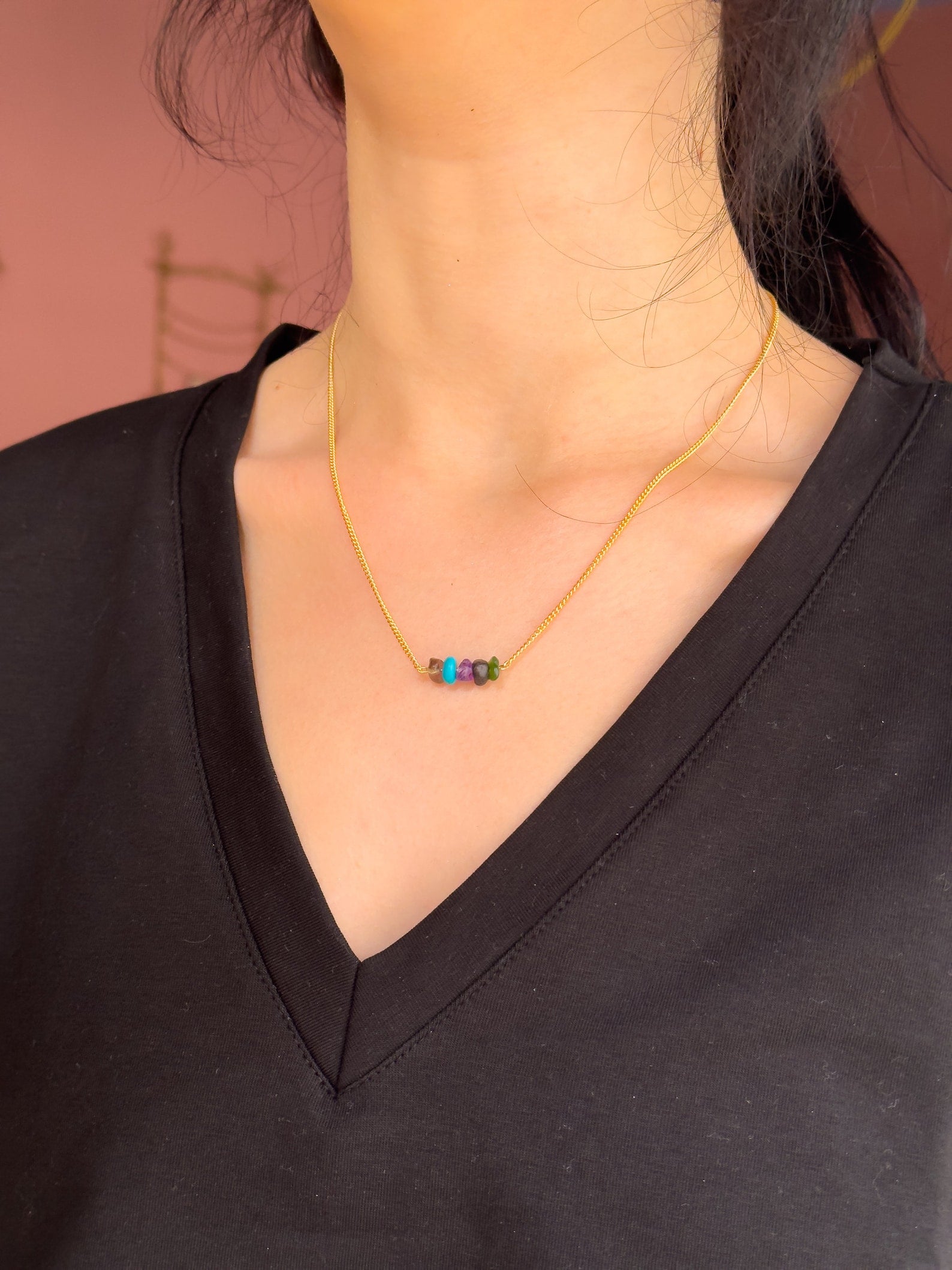 Taurus Zodiac Bar Necklace necklaces LUNARITY GARAGE 16 Inches