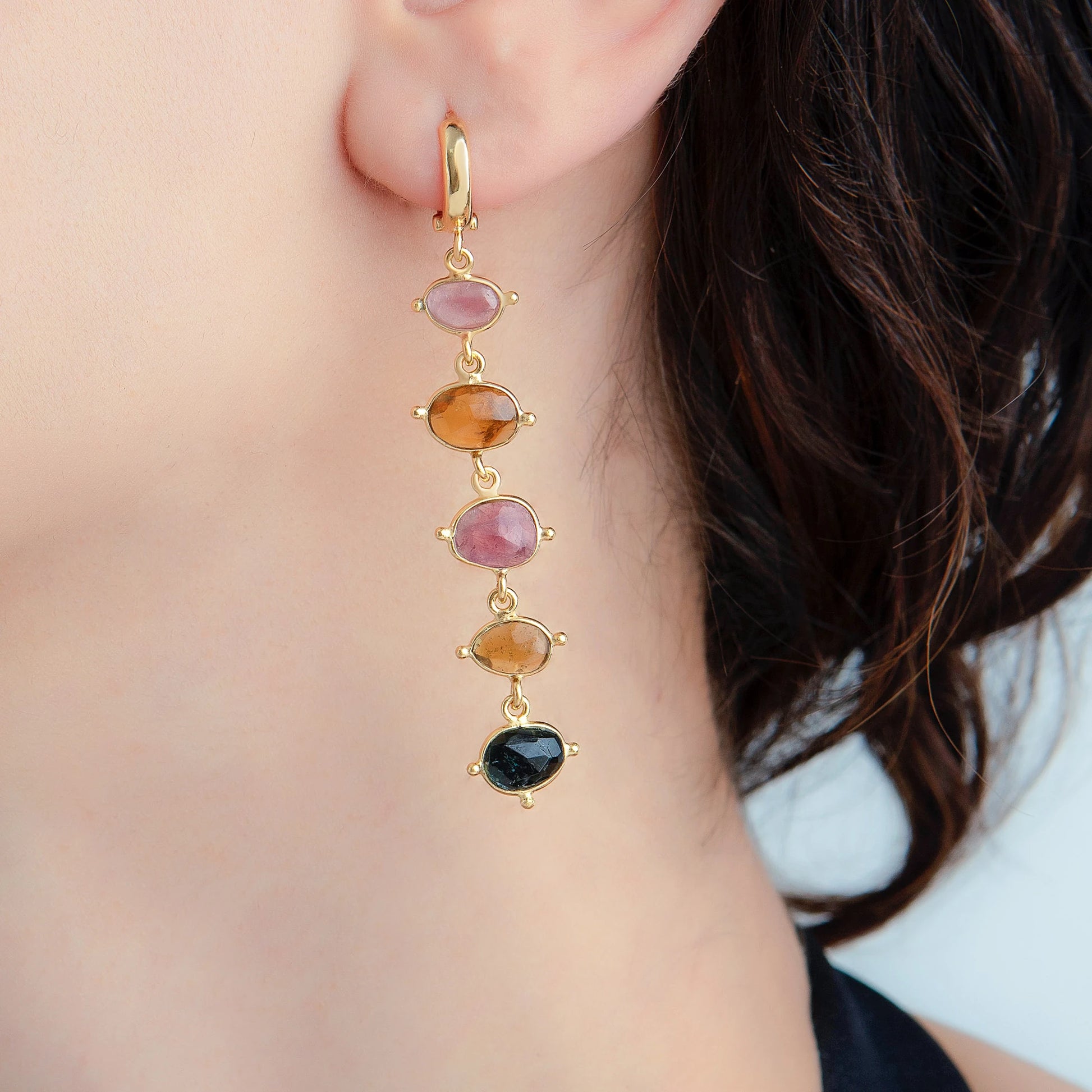 Handmade Tourmaline Earrings – Unique Beauty in Every Pair Earrings LUNARITY GARAGE