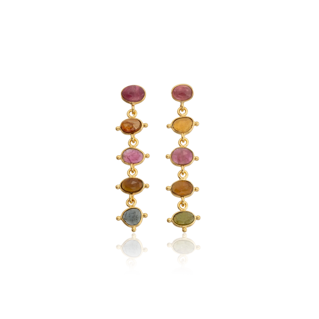 Handmade Tourmaline Earrings – Unique Beauty in Every Pair Earrings LUNARITY GARAGE