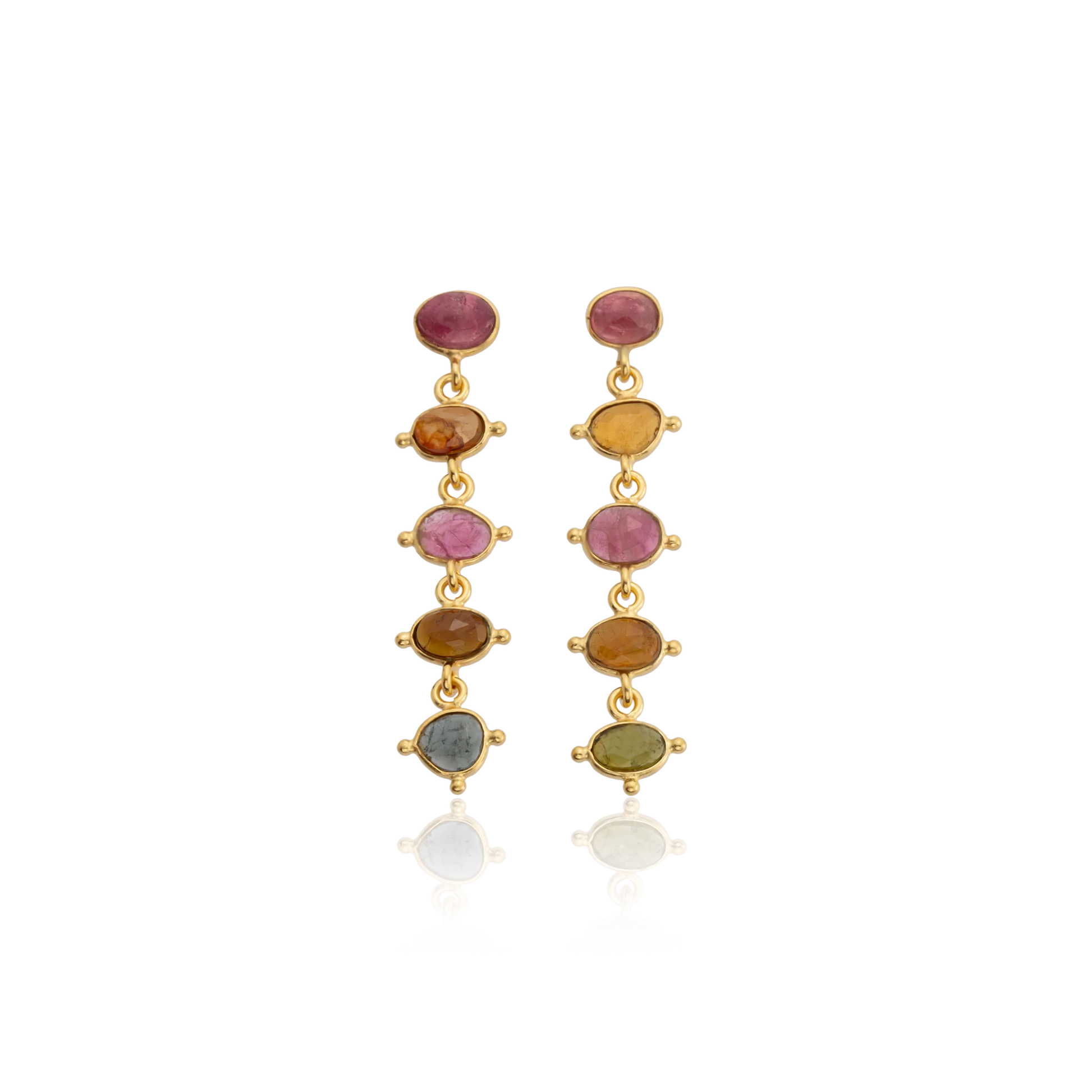 Handmade Tourmaline Earrings – Unique Beauty in Every Pair Earrings LUNARITY GARAGE