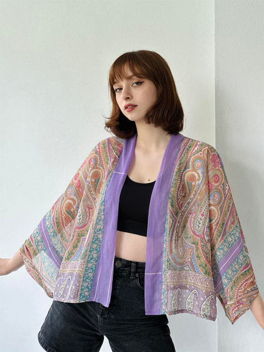 Model Lilac Color Mini Kimono kimono LUNARITY GARAGE   