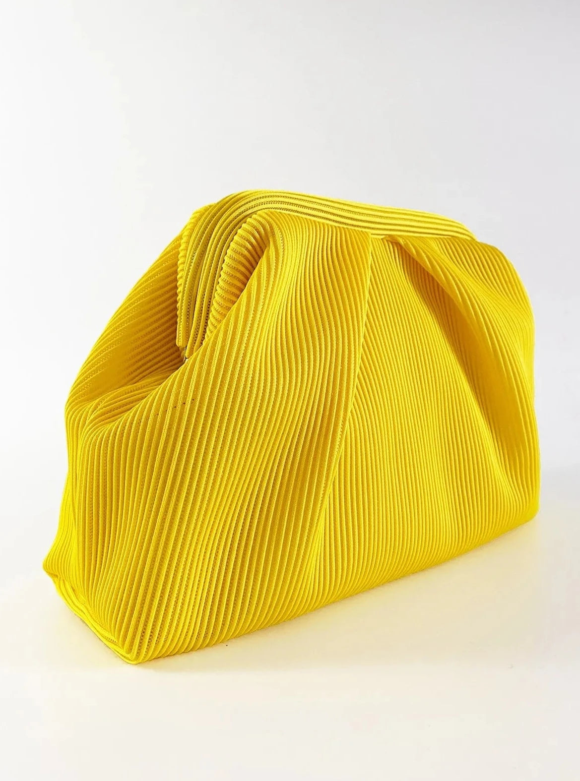 Elegant Fuschia Pleated Clutch Handbag clutch LUNARITY GARAGE