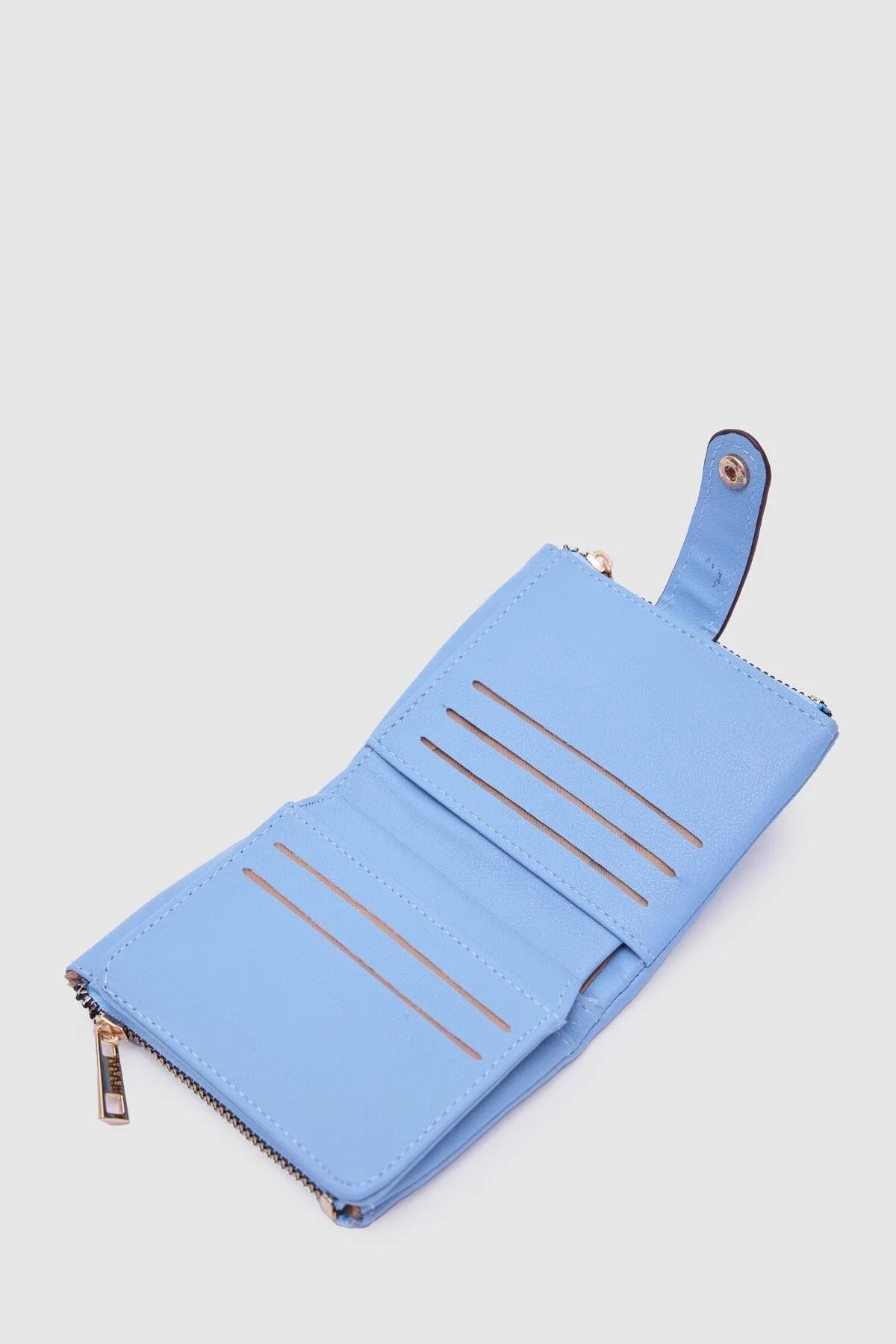 Soft Leather Blue Wallet wallet LUNARITY GARAGE   