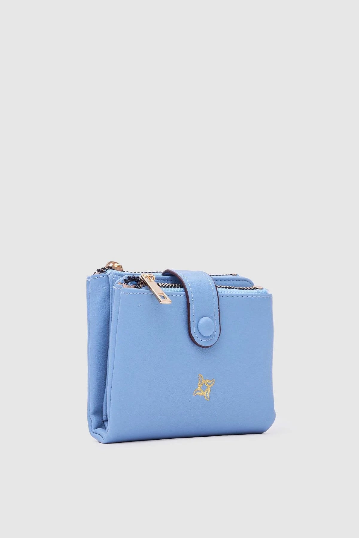 Soft Leather Blue Wallet wallet LUNARITY GARAGE   